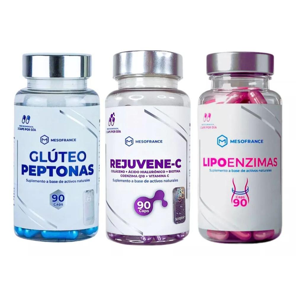 Foto 2 pulgar | Gluteo Peptonas + Rejuvene-c + Lipoenzimas Mesofrance