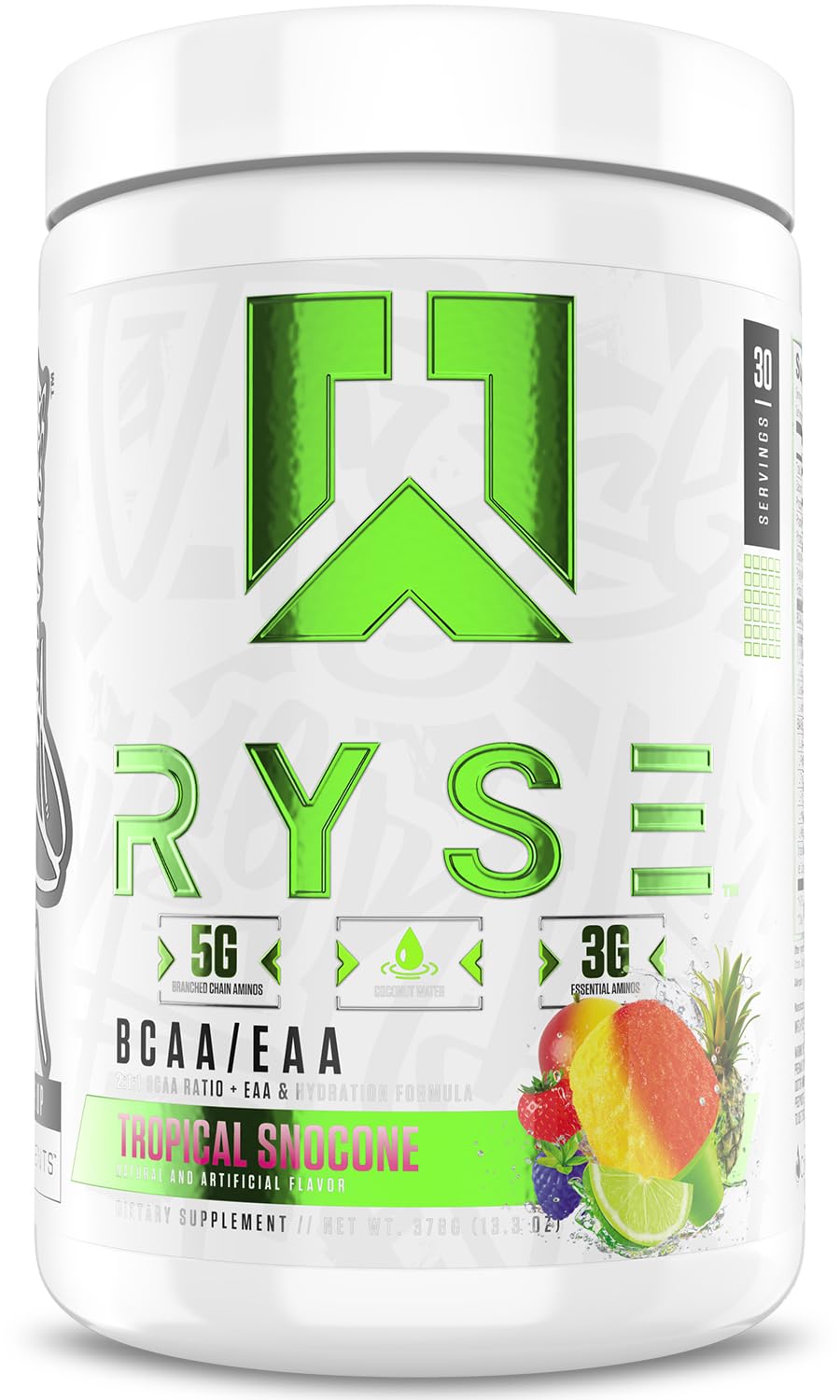 Foto 2 pulgar | Suplemento Ryse Bcaa Eaa En Polvo Tropical Snocone 30 Porciones - Venta Internacional.