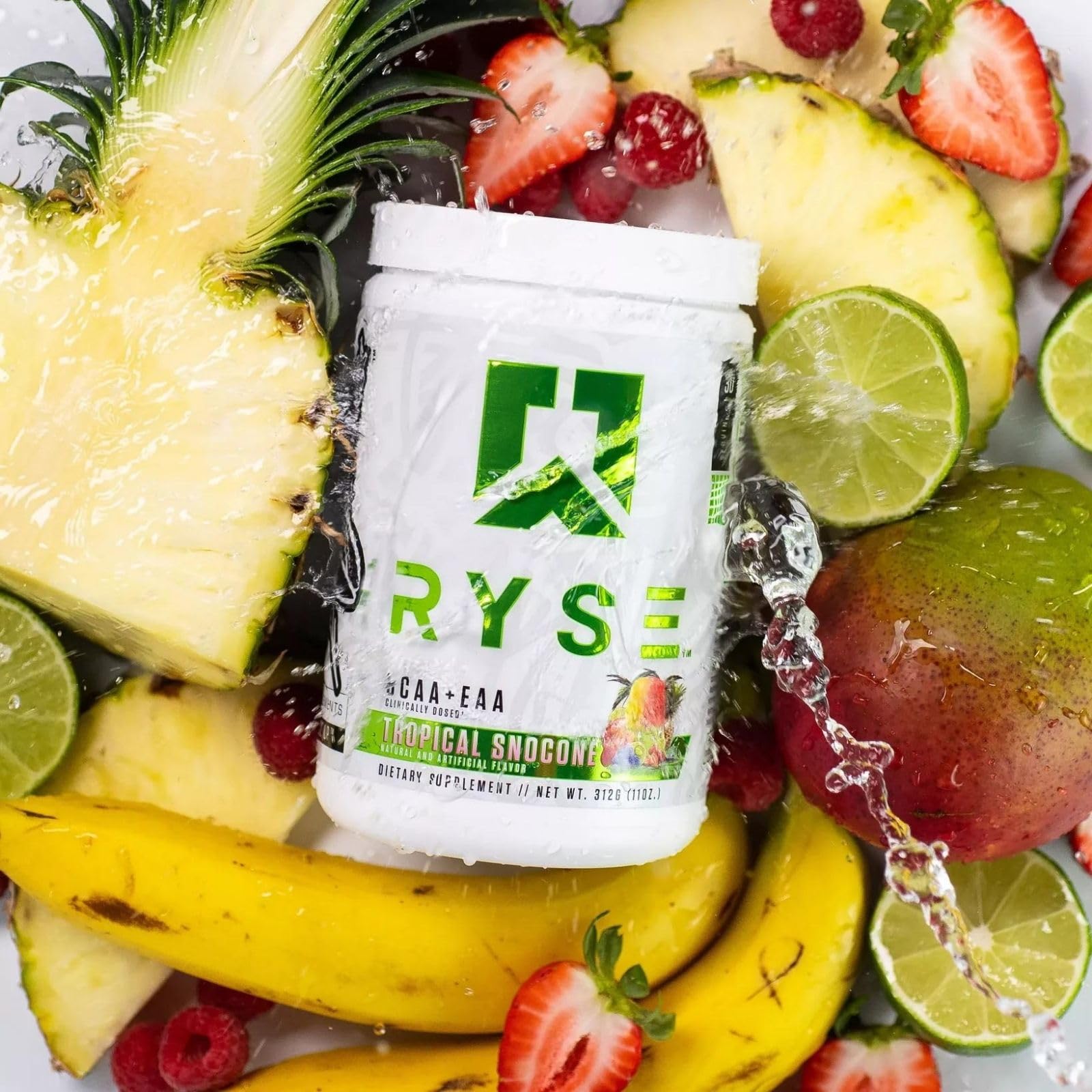 Foto 6 pulgar | Suplemento Ryse Bcaa Eaa En Polvo Tropical Snocone 30 Porciones - Venta Internacional.