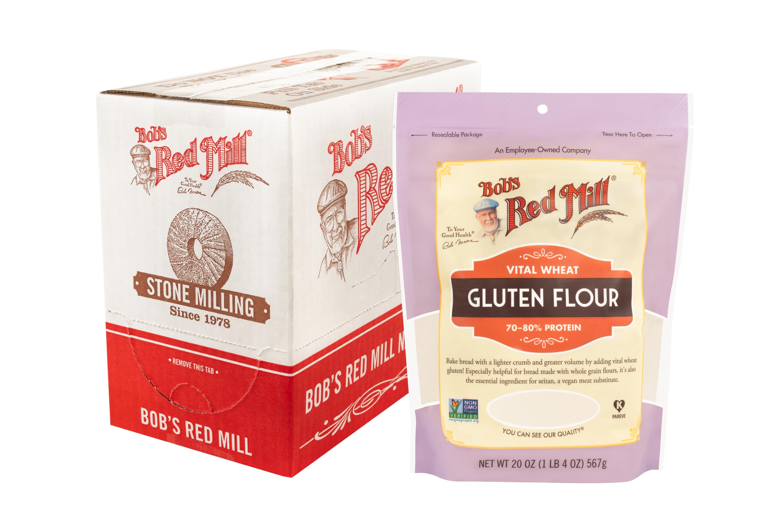Foto 2 pulgar | Harina De Gluten De Trigo Vital Bob's Red Mill  600 Ml  Vegana Cetogénica - Venta Internacional.