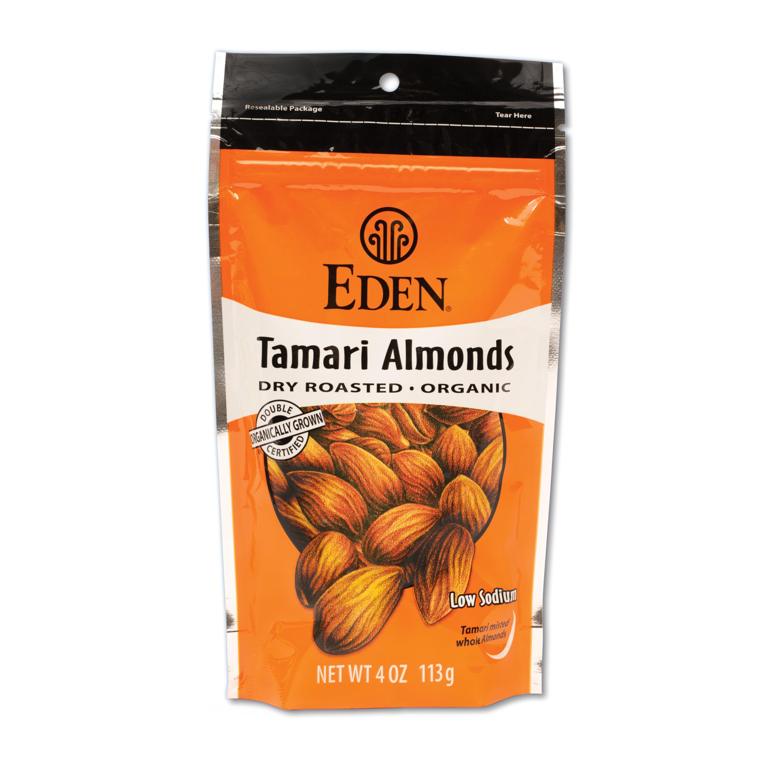 Foto 2 pulgar | Almendras Tamari Orgánicas Snack Eden 120 Ml - Venta Internacional.