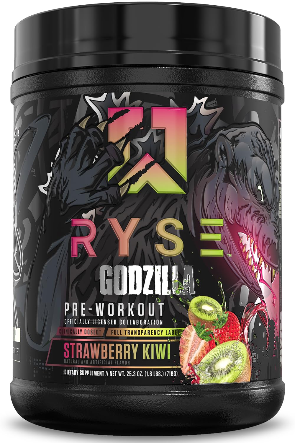 Foto 2 pulgar | Polvo Para Antes Del Entrenamiento Ryse Godzilla X Noel Deyzel Strawberry - Venta Internacional.