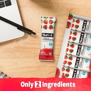 Foto 5 | Bar De Frutas Eso Es Todo. Apple + Strawberry 100% Natural (paquete De 12) - Venta Internacional.