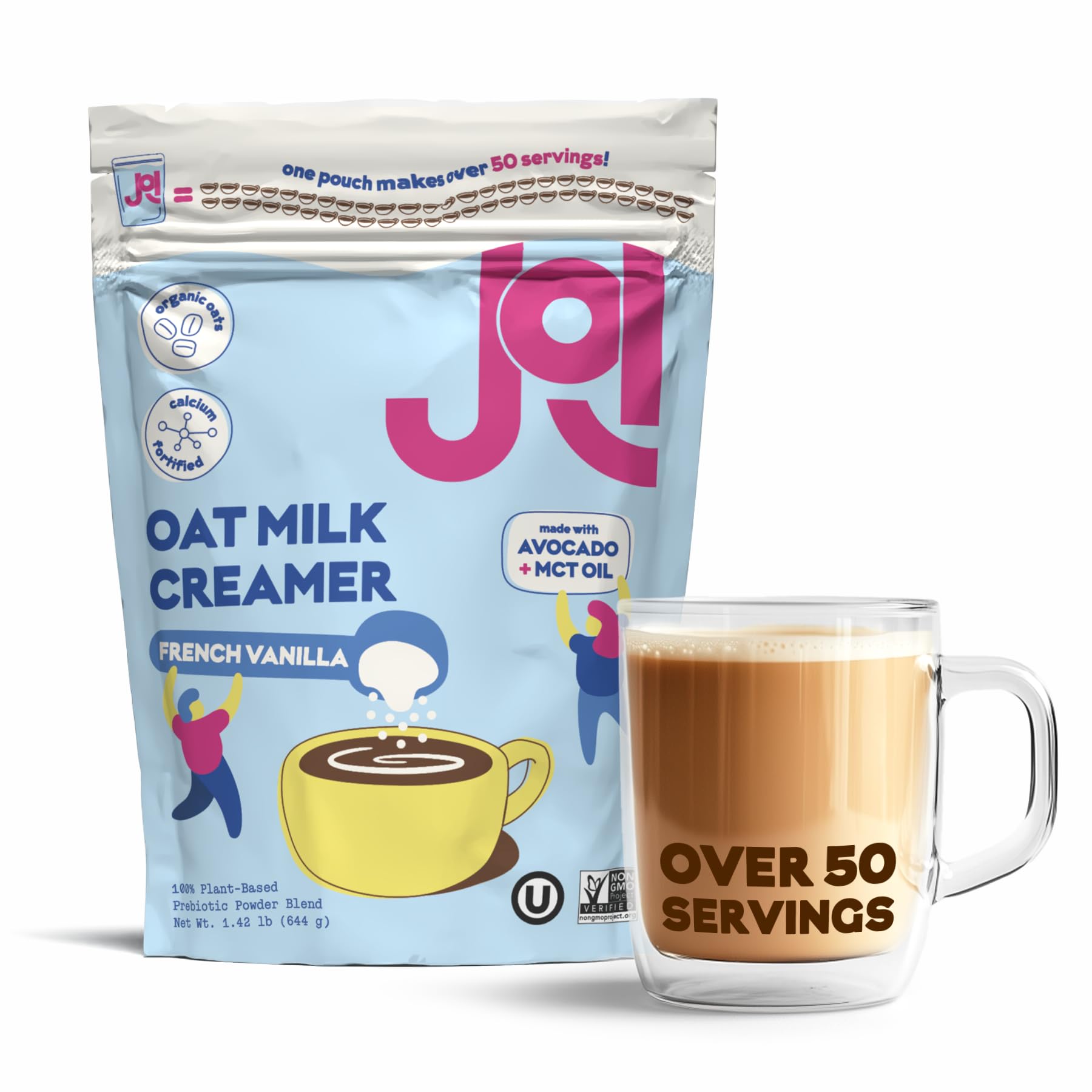 Foto 2 pulgar | Crema De Café Con Leche De Avena Joi French Vanilla 50 Porciones - Venta Internacional.