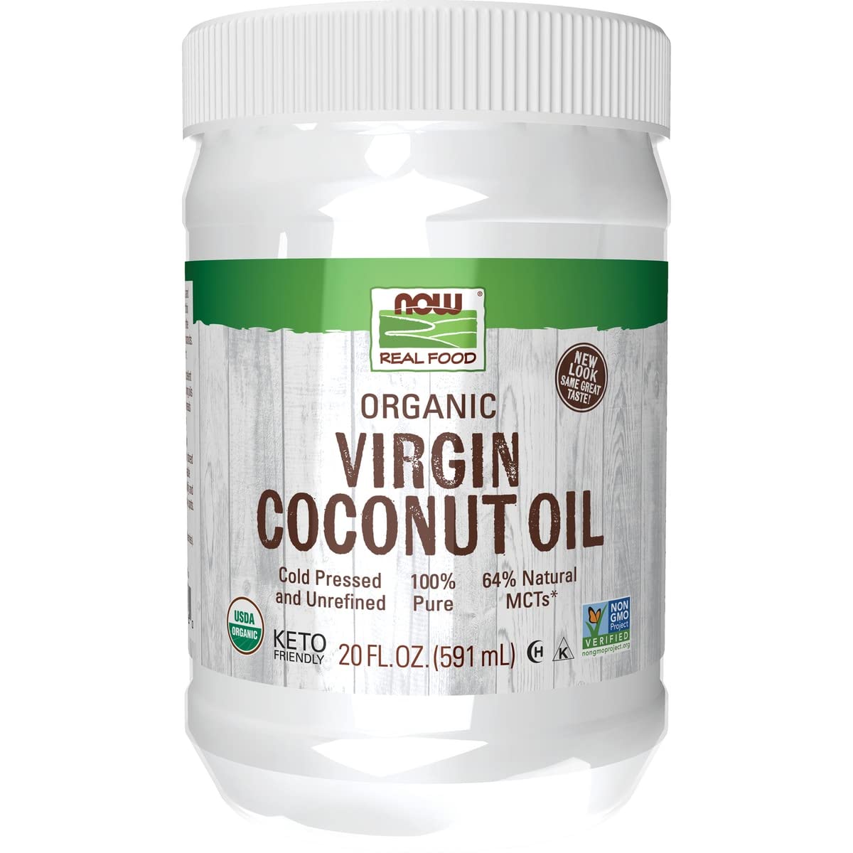 Foto 1 | Aceite De Coco Now Foods  Virgen Orgánico  591 Ml  Prensado En Frío - Venta Internacional.