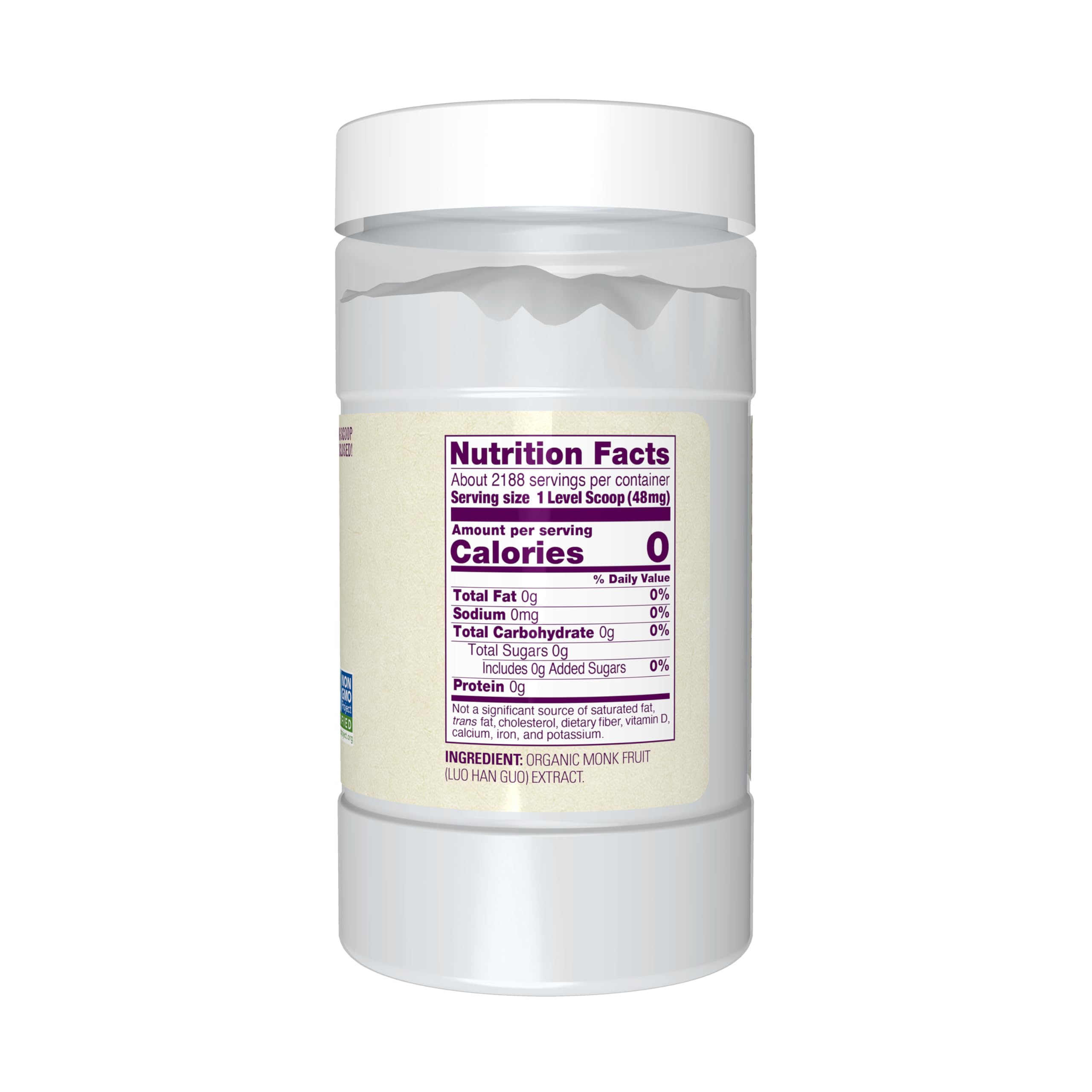 Foto 2 | Extracto De Fruta De Monje Orgánico Sweetener Now Foods En Polvo  110 Ml - Venta Internacional.