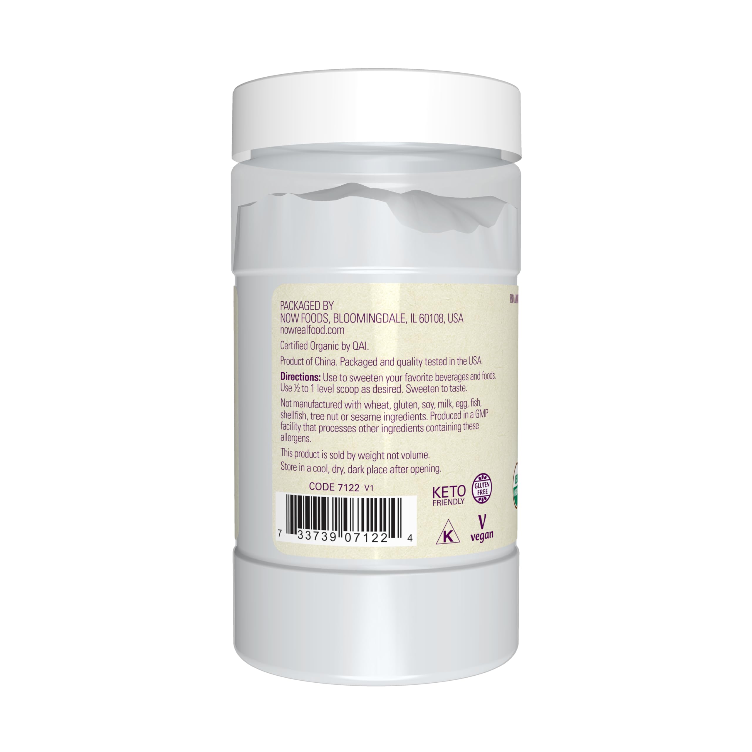 Foto 3 | Extracto De Fruta De Monje Orgánico Sweetener Now Foods En Polvo  110 Ml - Venta Internacional.