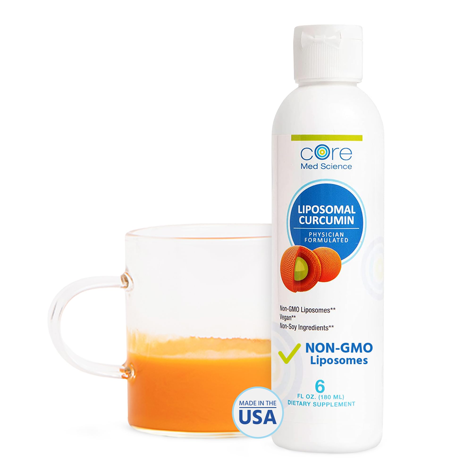 Foto 2 pulgar | Suplemento Core Med Science De Curcumina Liposomal  180 Ml - Venta Internacional.