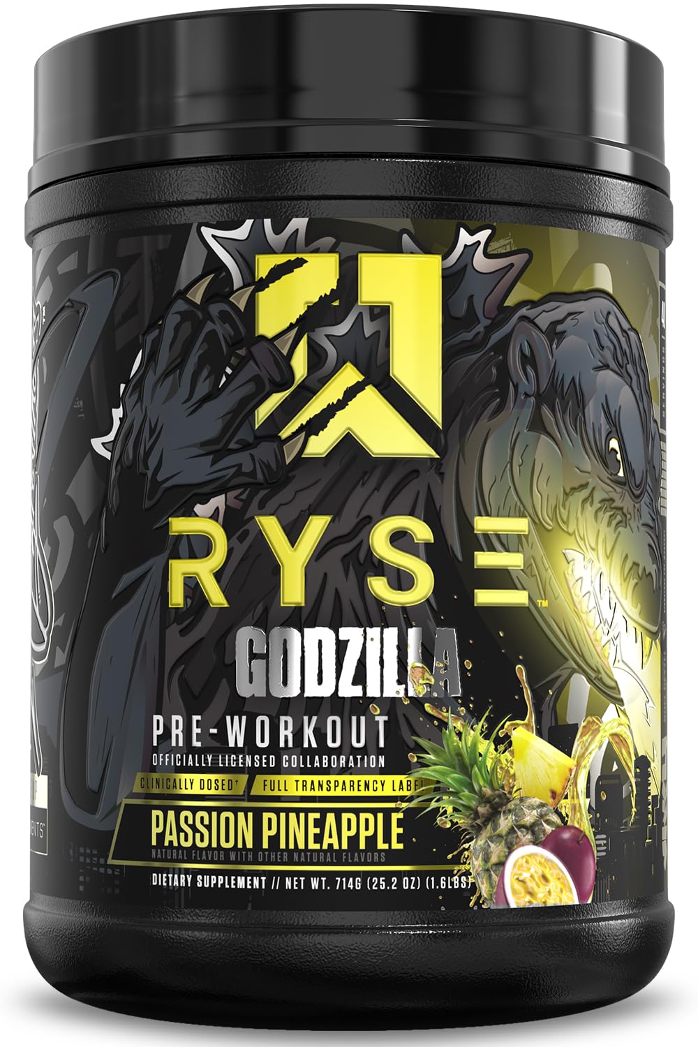 Foto 2 pulgar | Polvo Previo Al Entrenamiento Ryse Godzilla X Noel Deyzel Passion Pineapple - Venta Internacional.