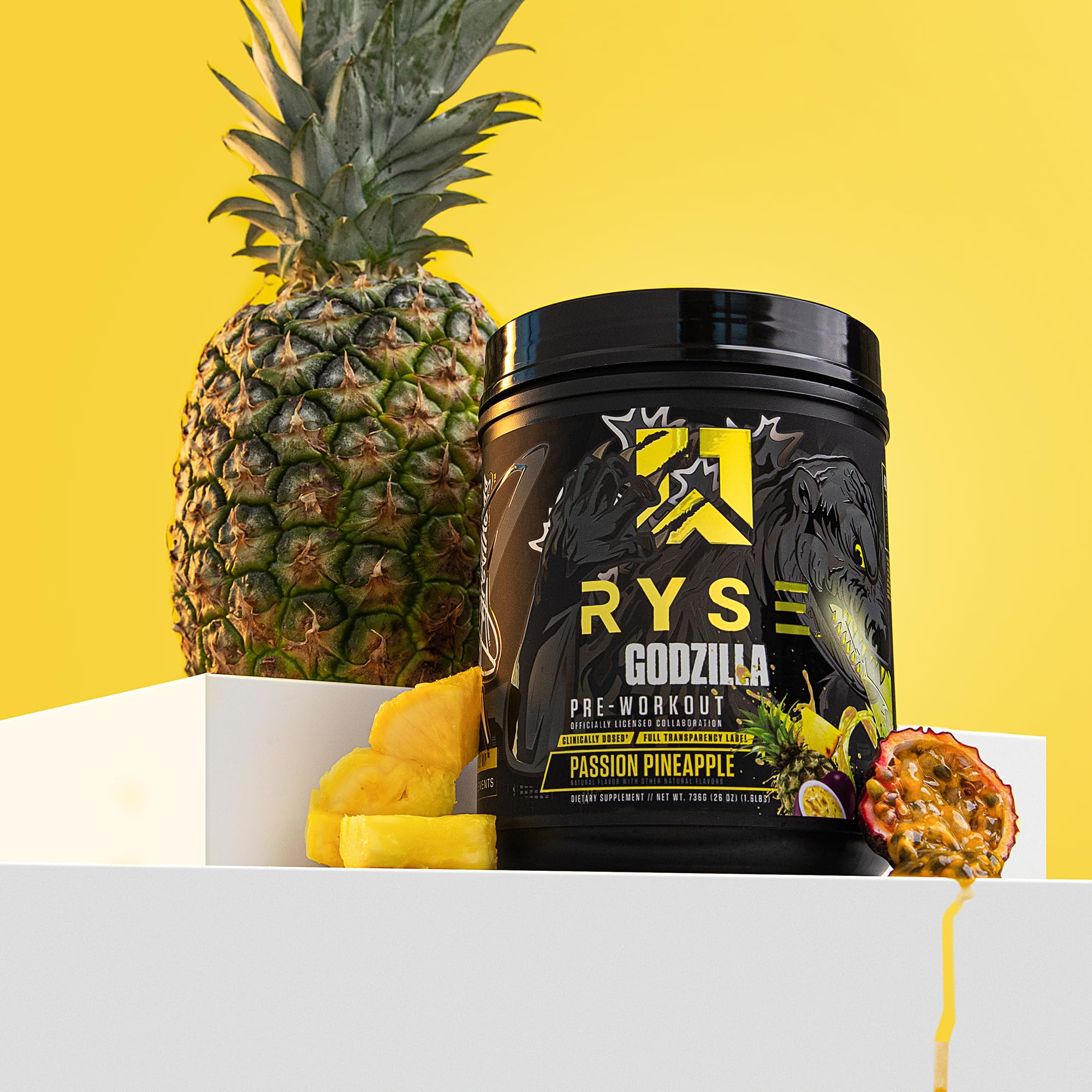 Foto 6 pulgar | Polvo Previo Al Entrenamiento Ryse Godzilla X Noel Deyzel Passion Pineapple - Venta Internacional.