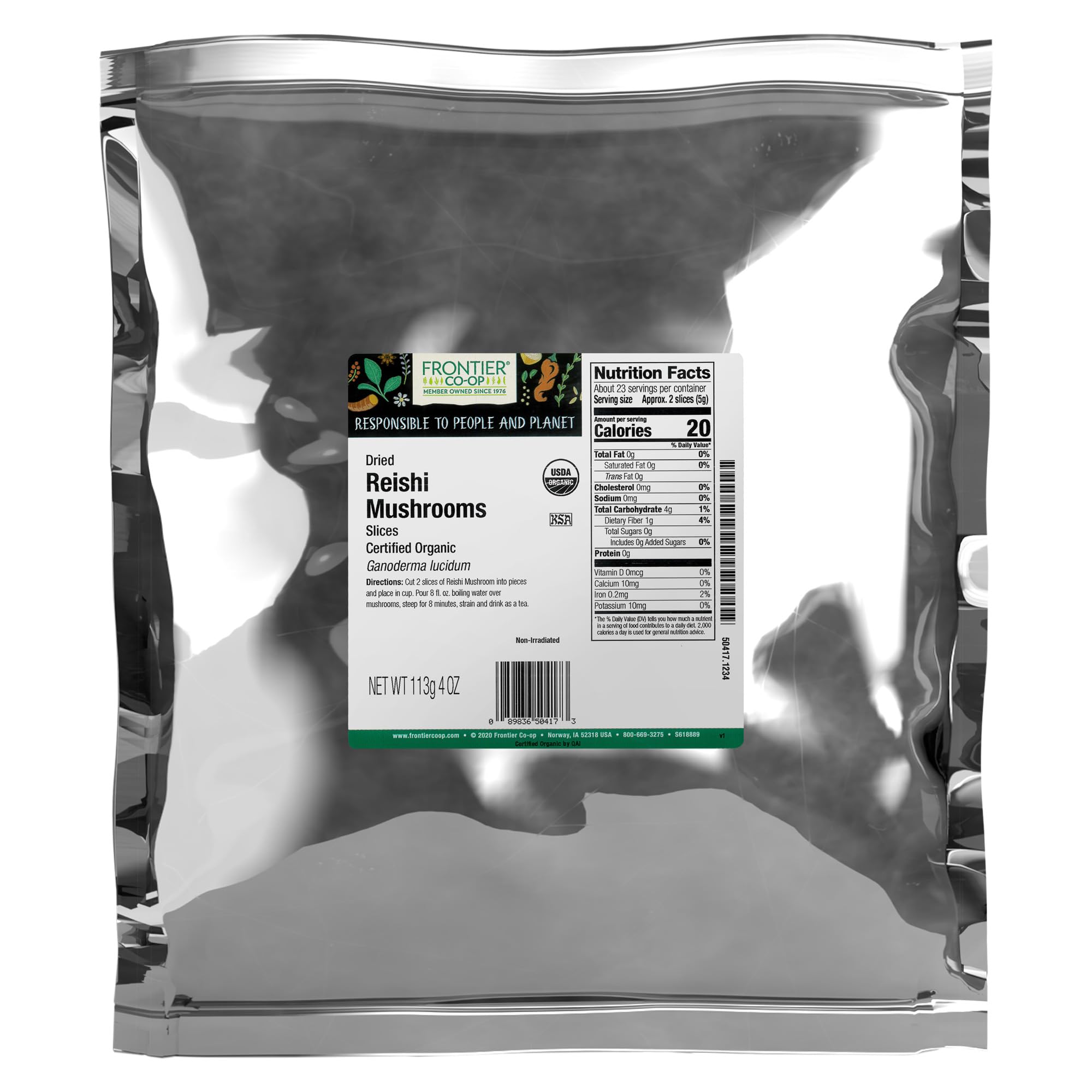 Foto 1 | Rebanadas Secas De Hongos Reishi Food Frontier Co-op  113 G - Venta Internacional.