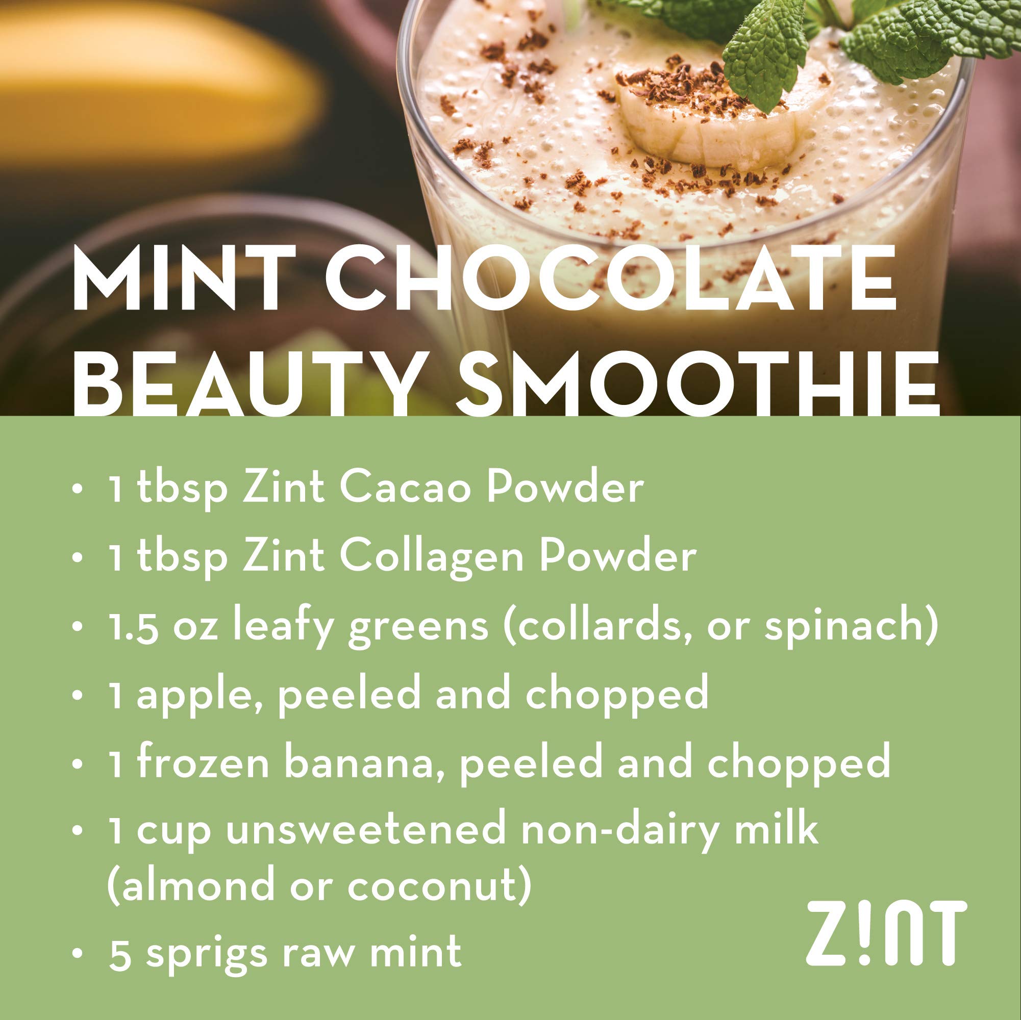 Foto 5 | Cacao En Polvo Zint Organic 240 Ml  Antienvejecimiento Certificado Paleo - Venta Internacional.