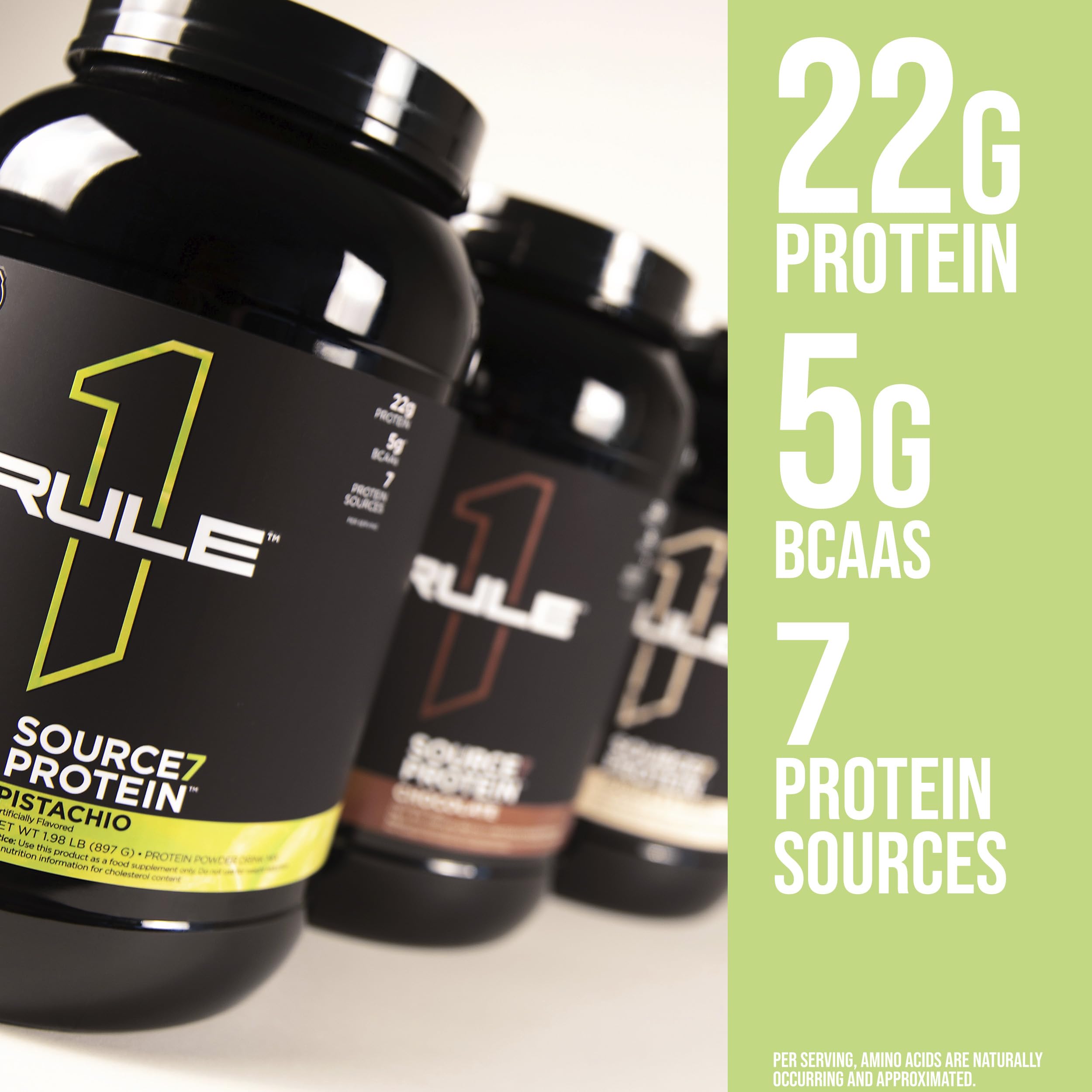 Foto 3 pulgar | Protein Powder Rule 1 Proteins Source 7 Vainilla 907 G - Venta Internacional.