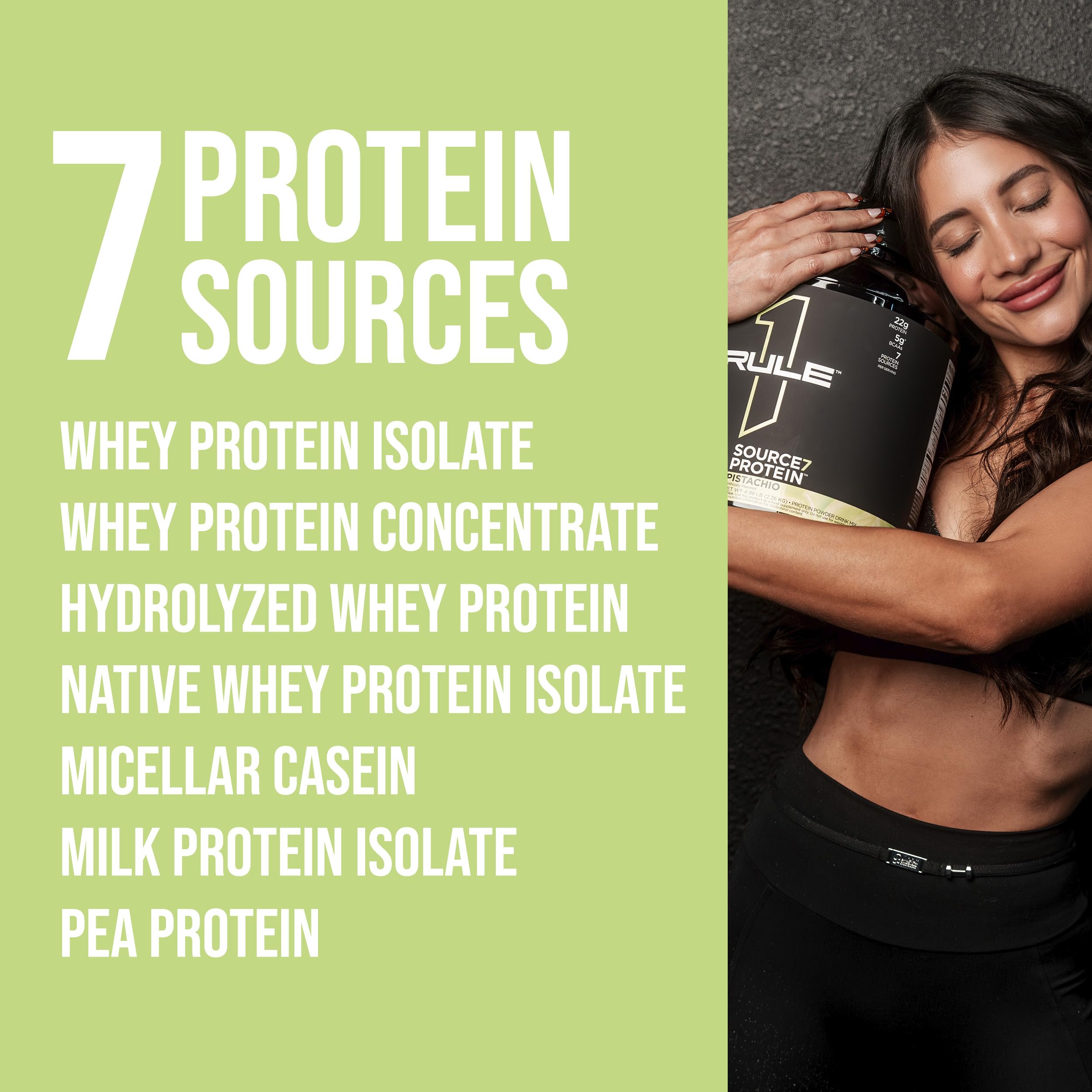 Foto 5 pulgar | Protein Powder Rule 1 Proteins Source 7 Vainilla 907 G - Venta Internacional.