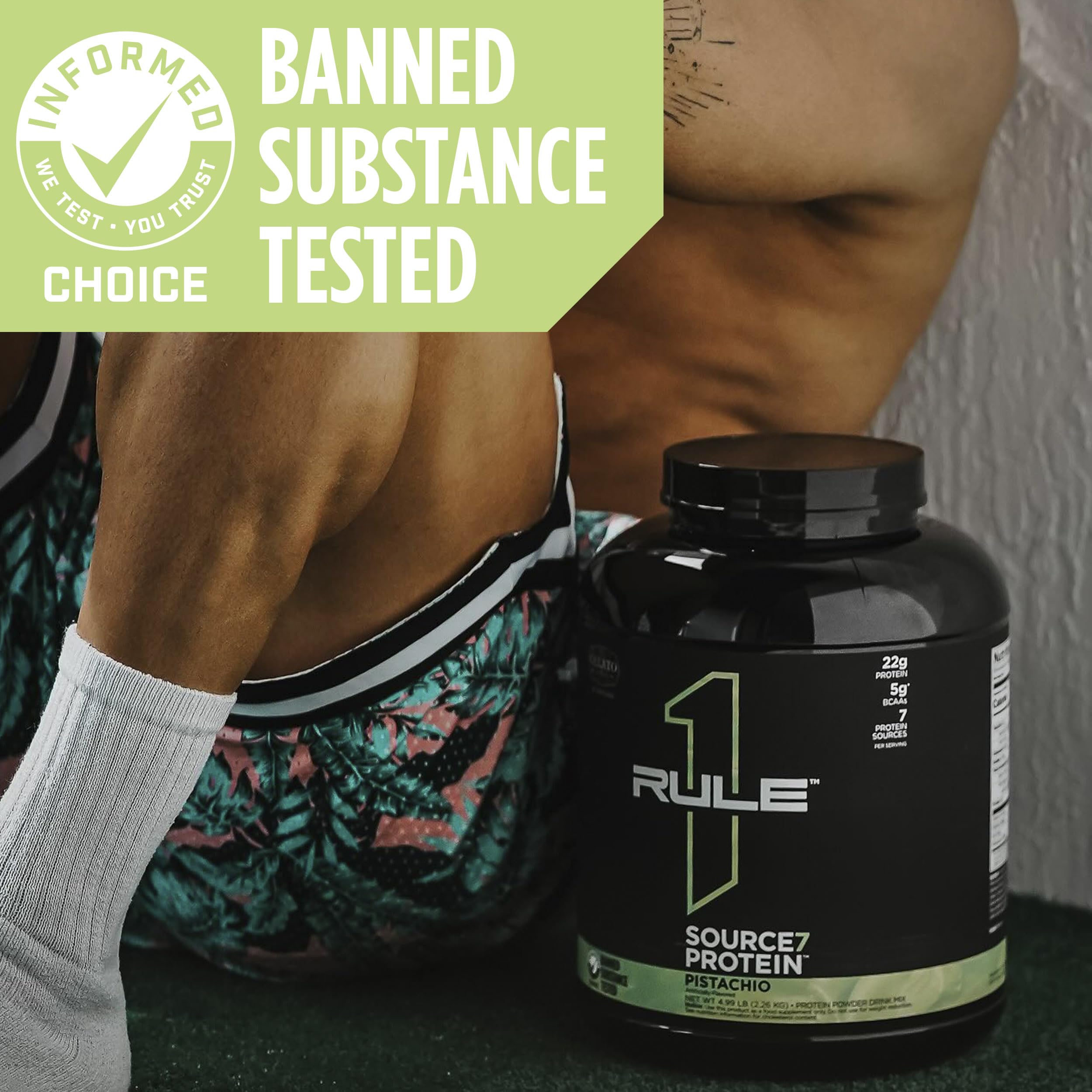 Foto 8 pulgar | Protein Powder Rule 1 Proteins Source 7 Vainilla 907 G - Venta Internacional.