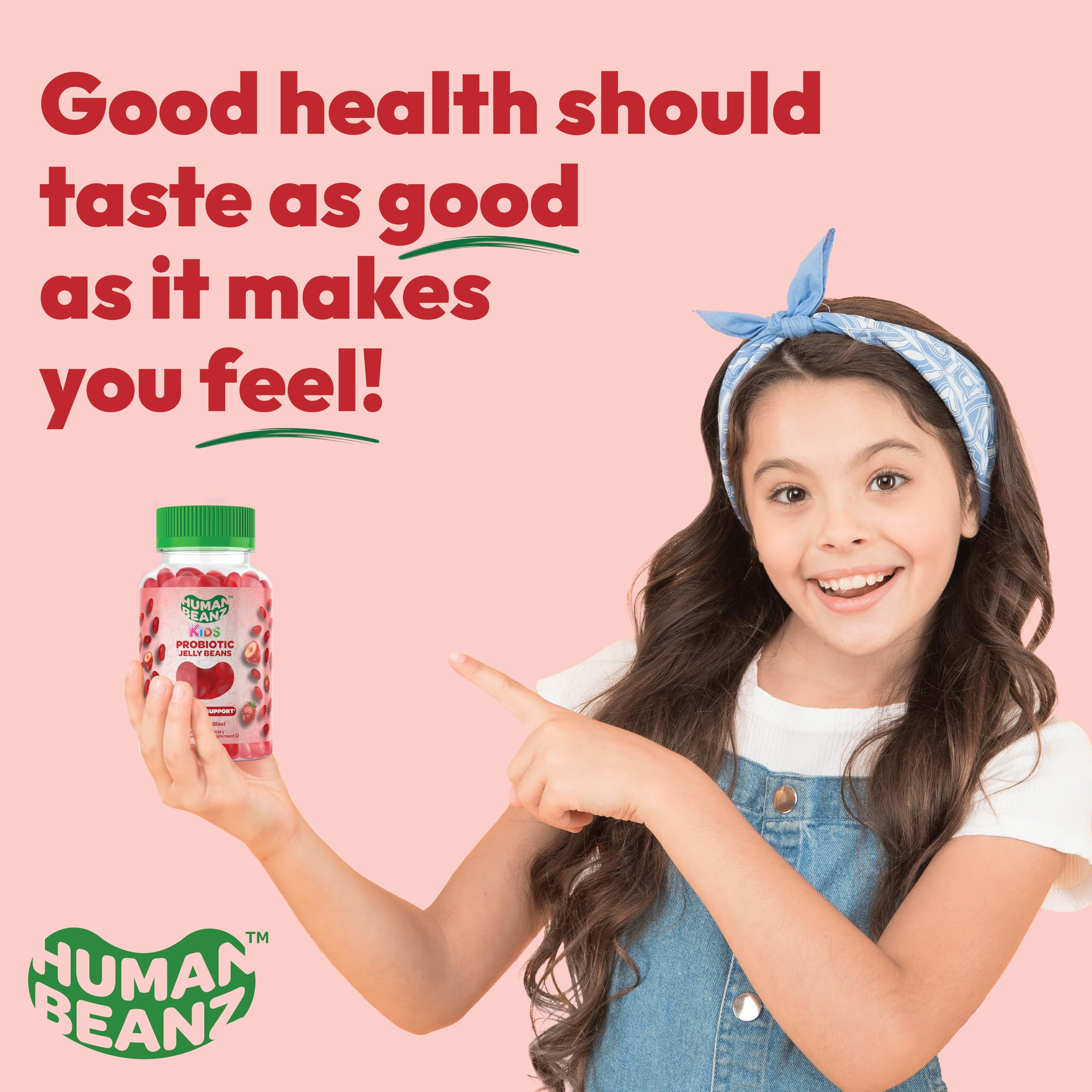 Foto 6 | Gomitas De Gelatina Probióticas Human Beanz Kids 120 Fresas - Venta Internacional.