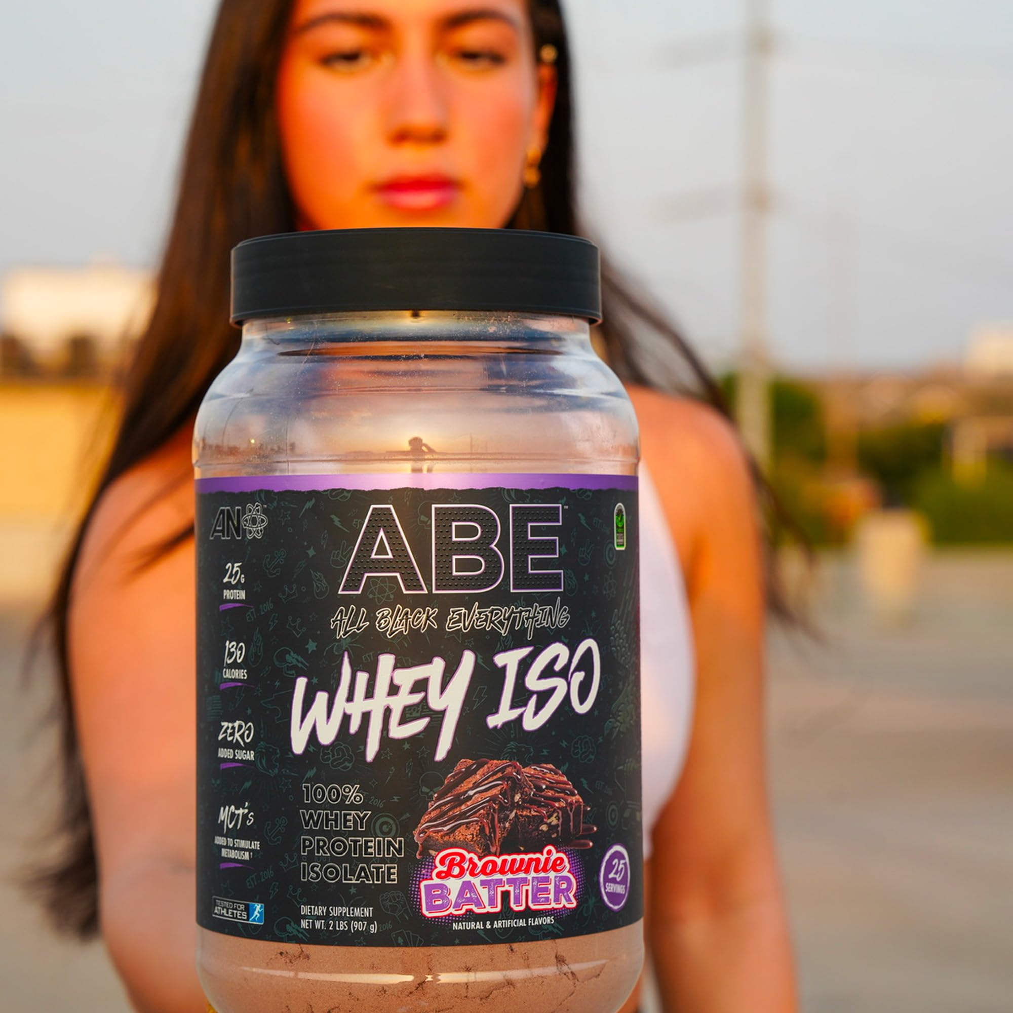 Foto 7 | Brownie De Proteína De Suero En Polvo Abe All Black Everything 25 G 27s - Venta Internacional.