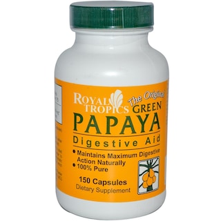 Foto 1 | Suplemento Royal Tropics Green Papaya Digestive Enzymes 150 Cápsulas - Venta Internacional.