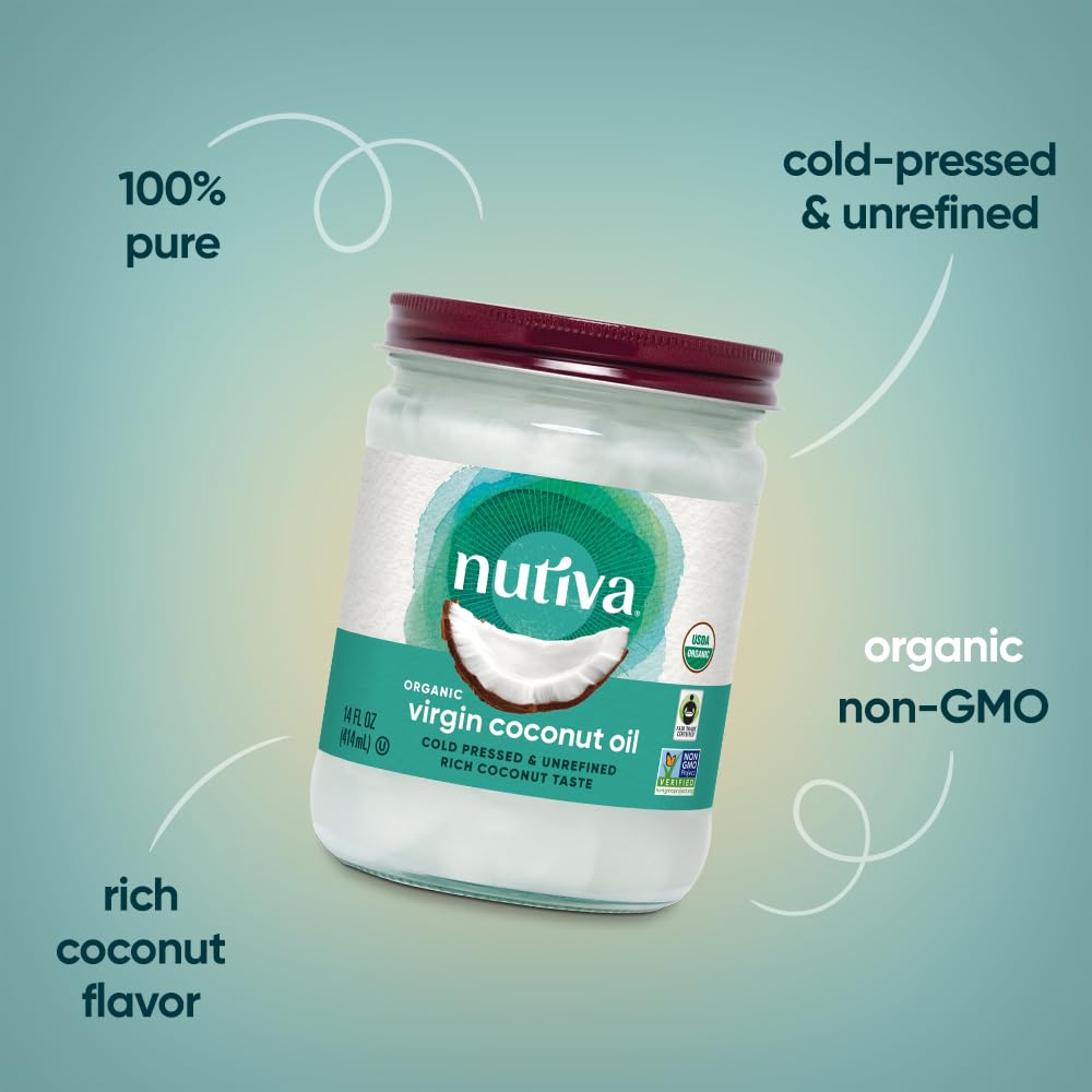 Foto 5 pulgar | Aceite De Coco Nutiva 414ml - Venta Internacional.