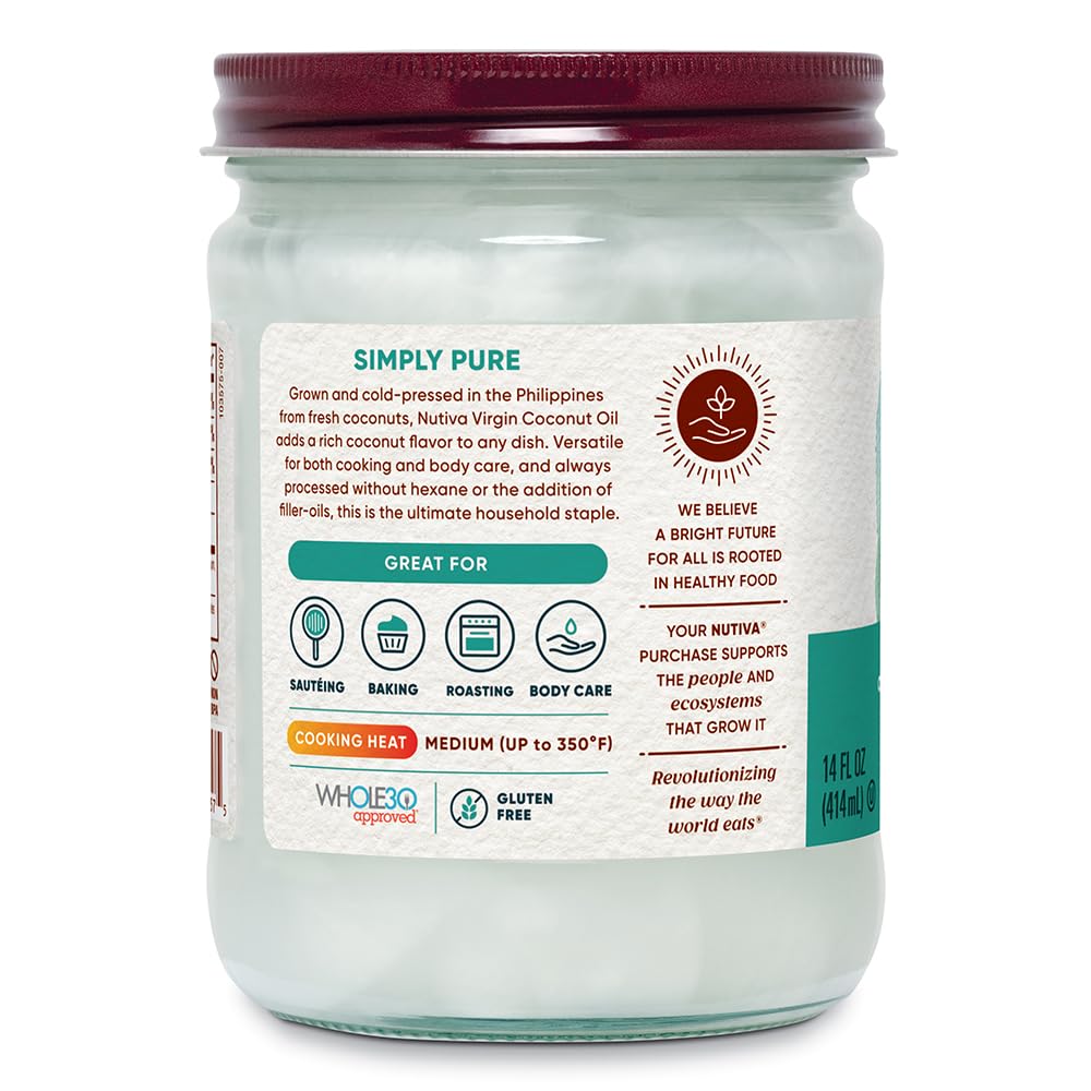 Foto 6 pulgar | Aceite De Coco Nutiva 414ml - Venta Internacional.
