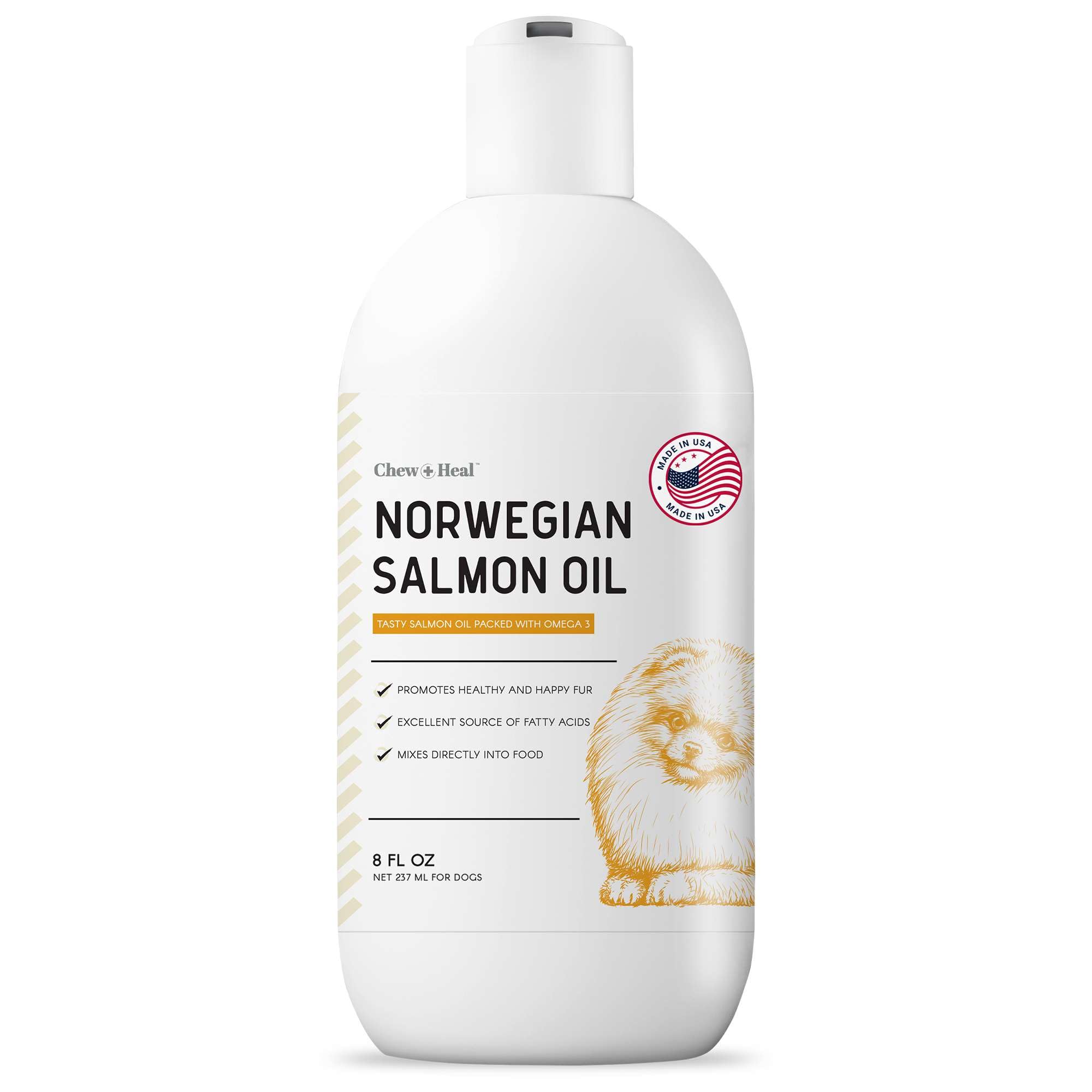 Foto 2 pulgar | Suplemento De Aceite De Salmón Noruego Chew + Heal  240 Ml  Para Perros - Venta Internacional.