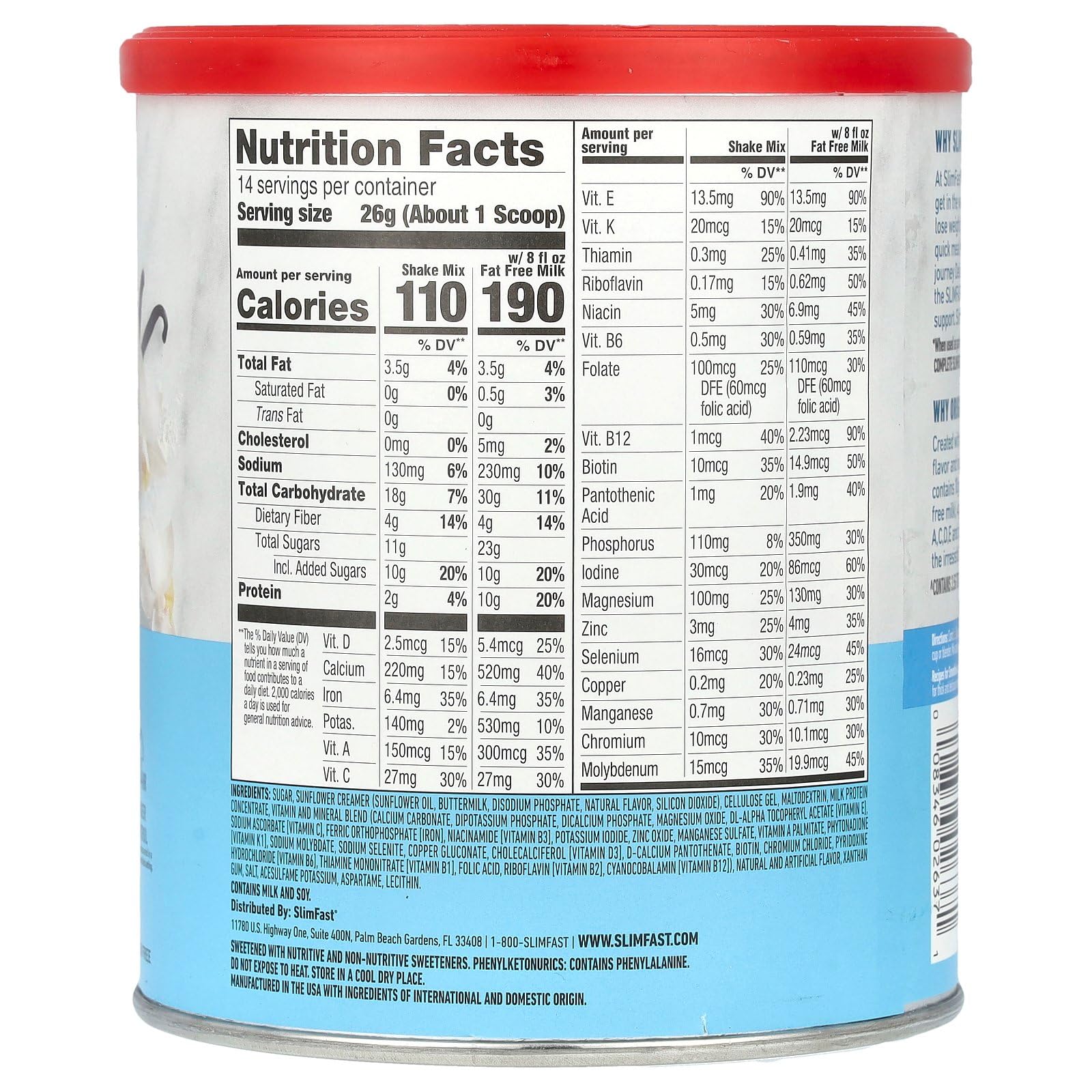 Foto 3 pulgar | Sustitutivo De Comidas En Polvo Slimfast French Vanilla 400 G - Venta Internacional.