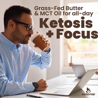 Foto 4 | Creamer Rapid Fire Ketogenic Con Aceite Mct Café Y Té 250 Ml - Venta Internacional.