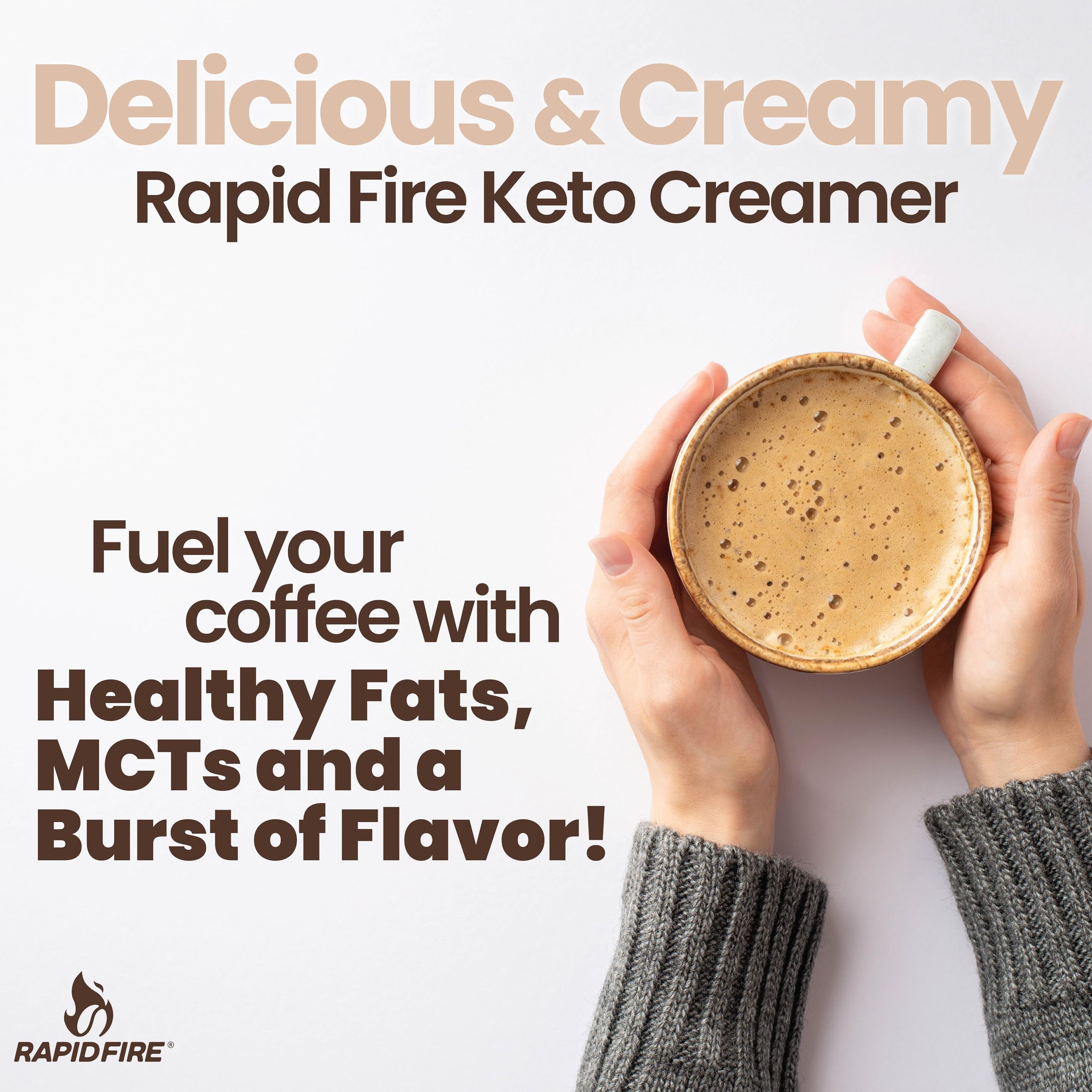 Foto 6 pulgar | Creamer Rapid Fire Ketogenic Con Aceite Mct  Café Y Té  250 Ml - Venta Internacional.