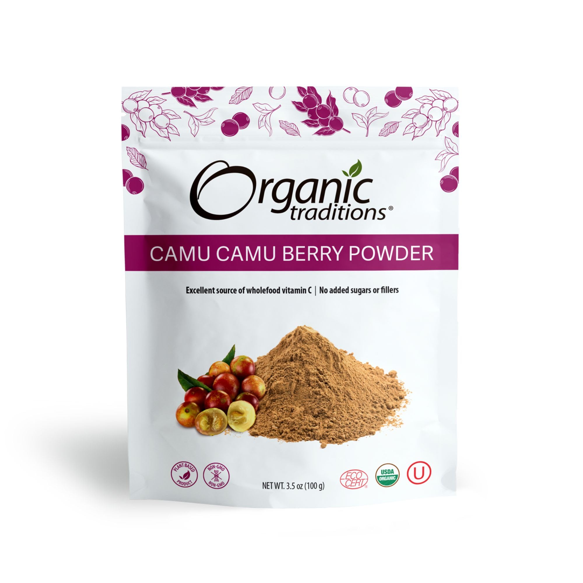 Foto 2 pulgar | Polvo De Bayas De Camu Camu De Superfood Organic Traditions  100 G - Venta Internacional.