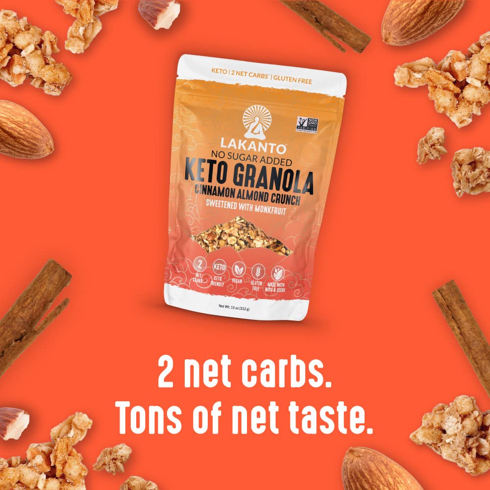 Foto 5 pulgar | Granola Lakanto Cinnamon Almond Crunch  325 Ml  Cetogénica Vegana - Venta Internacional.