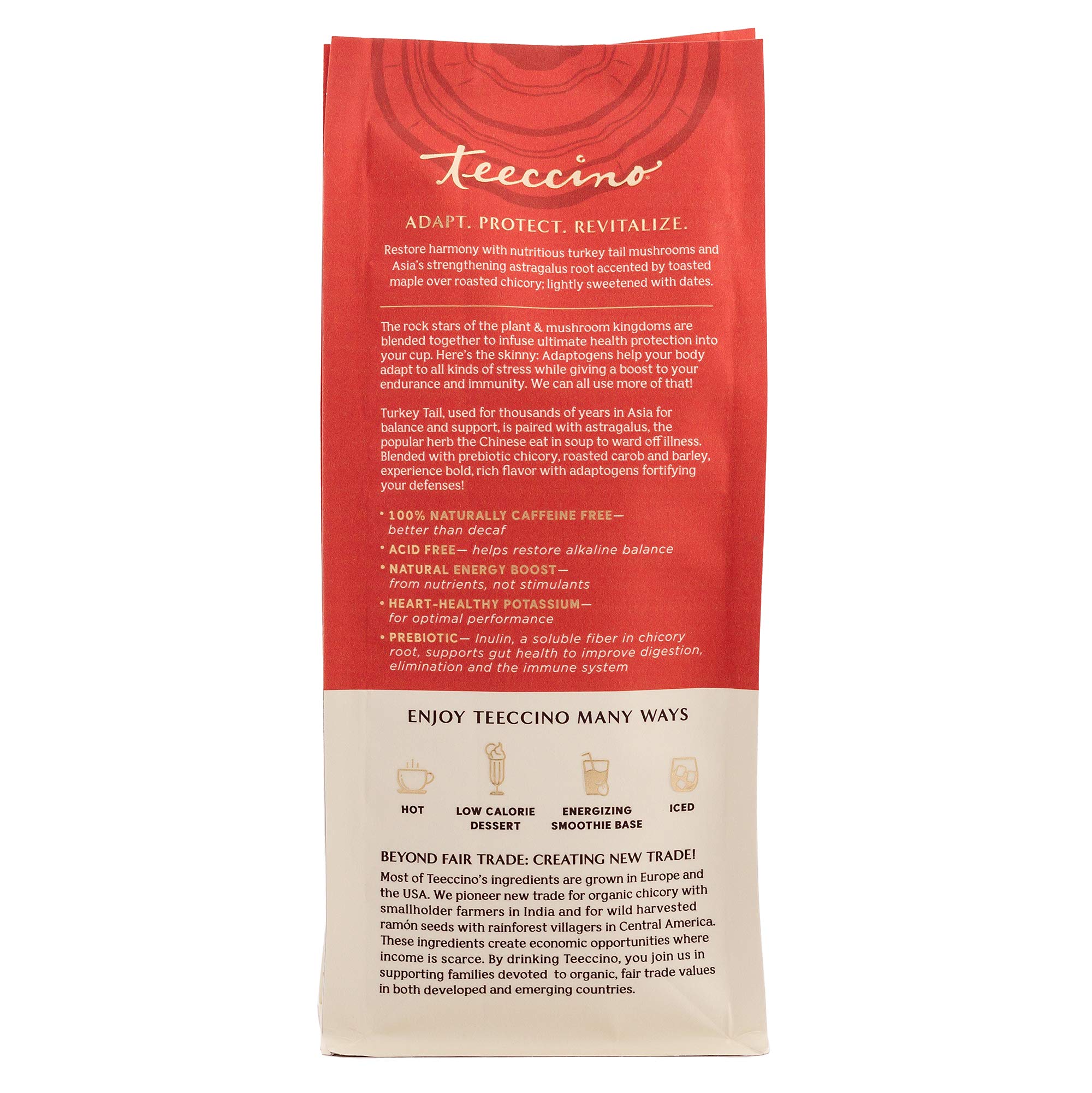 Foto 3 pulgar | Coffee Alternative Teeccino  Cola De Pavo  Astrágalo  300 Ml - Venta Internacional.