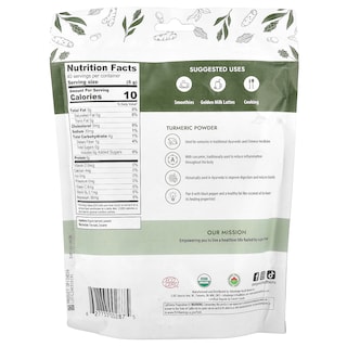 Foto 2 | Polvo De Cúrcuma Organic Traditions 454 G - Venta Internacional.
