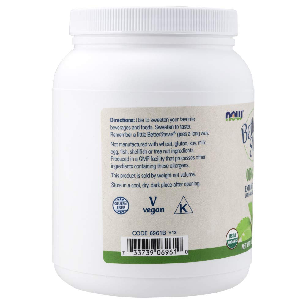 Foto 4 pulgar | Extracto Orgánico Better Stevia De Sweetener Now Foods  454 G - Venta Internacional.