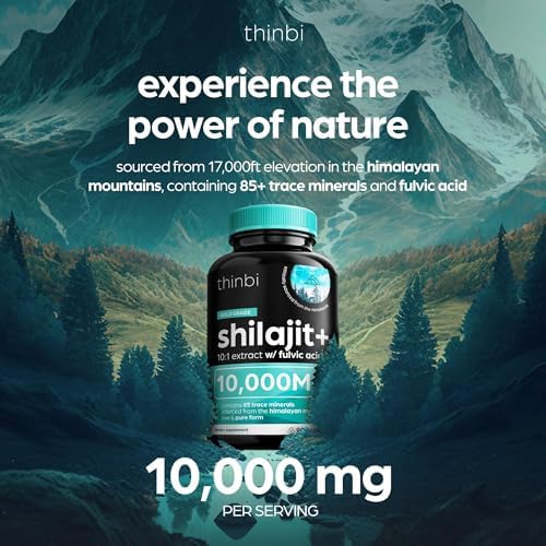 Foto 4 pulgar | Suplemento Thinbi Pure Himalayan Shilajit  10000 Mg  90 Cápsulas - Venta Internacional.