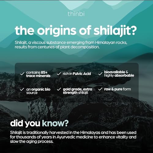 Foto 6 pulgar | Suplemento Thinbi Pure Himalayan Shilajit  10000 Mg  90 Cápsulas - Venta Internacional.