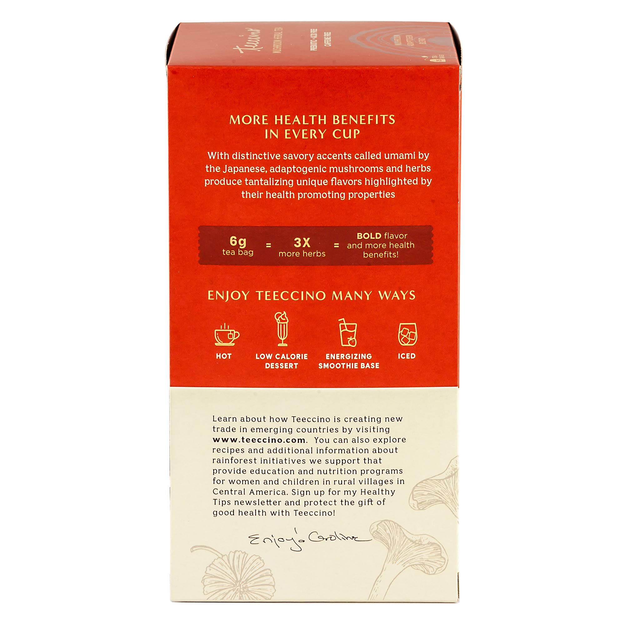Foto 5 pulgar | Té De Hierbas Teeccino Chaga  Ashwagandha  Crema De Caramelo  25 Bolsas - Venta Internacional.