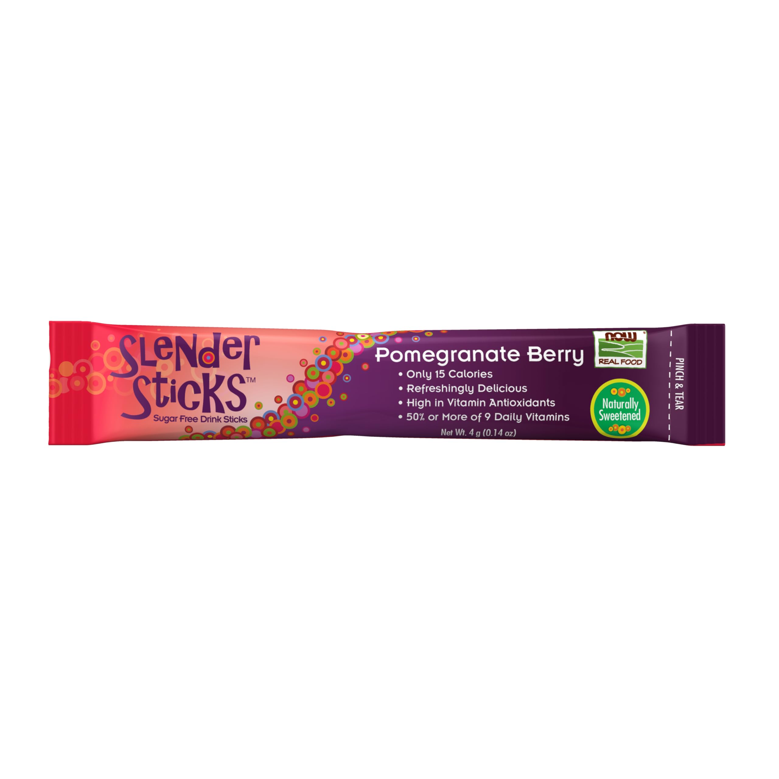 Foto 6 pulgar | Sticks Para Bebidas Now Foods Slender Sticks Pomegranate Berry  12 Unidades - Venta Internacional.