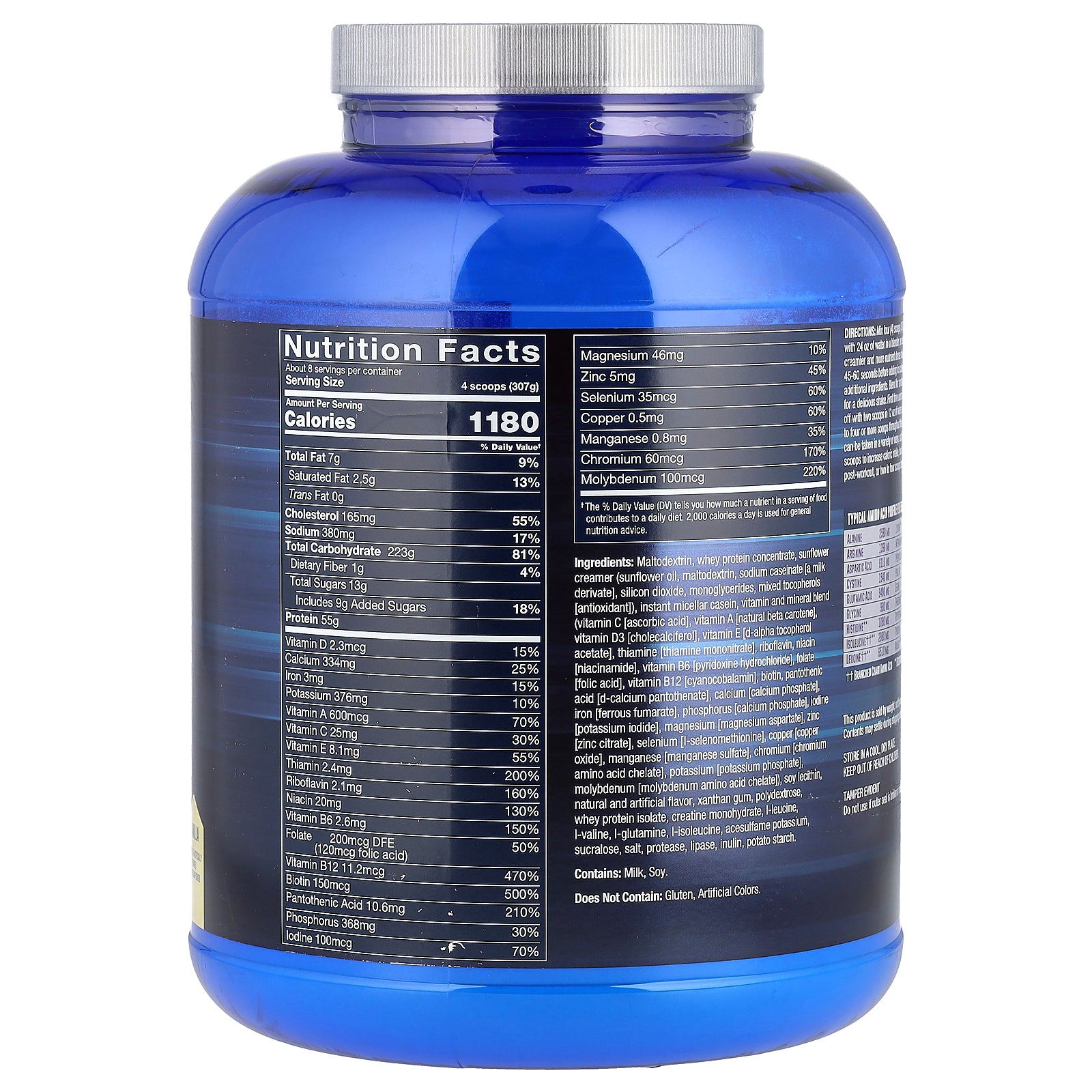 Foto 3 pulgar | Vainilla Con Alto Contenido De Proteínas Bodytech Prime Mass De Weight Gainer  2 72 Kg - Venta Internacional.