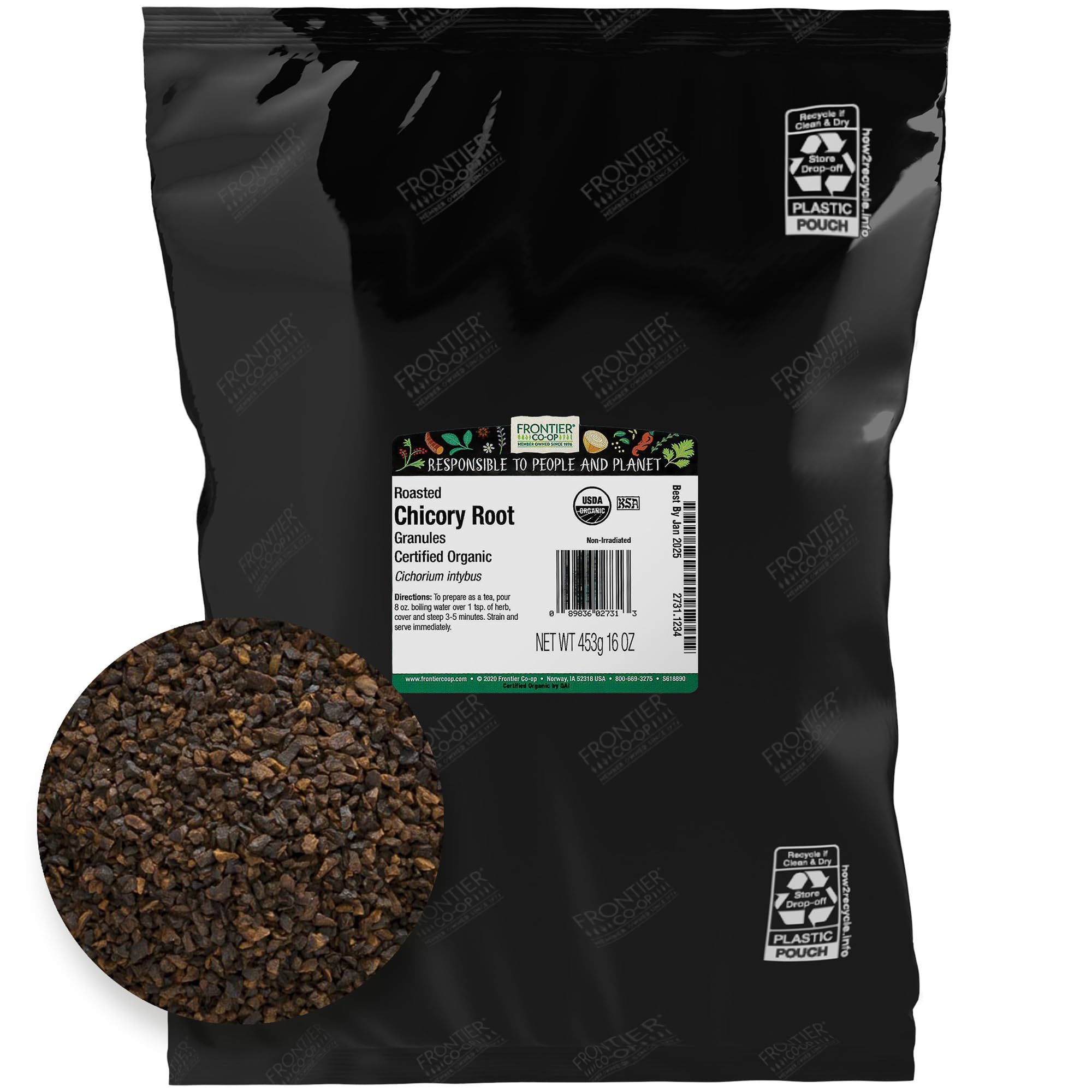 Foto 2 pulgar | Sustituto De Café Con Raíz De Achicoria Frontier Co-op 454 G - Venta Internacional.