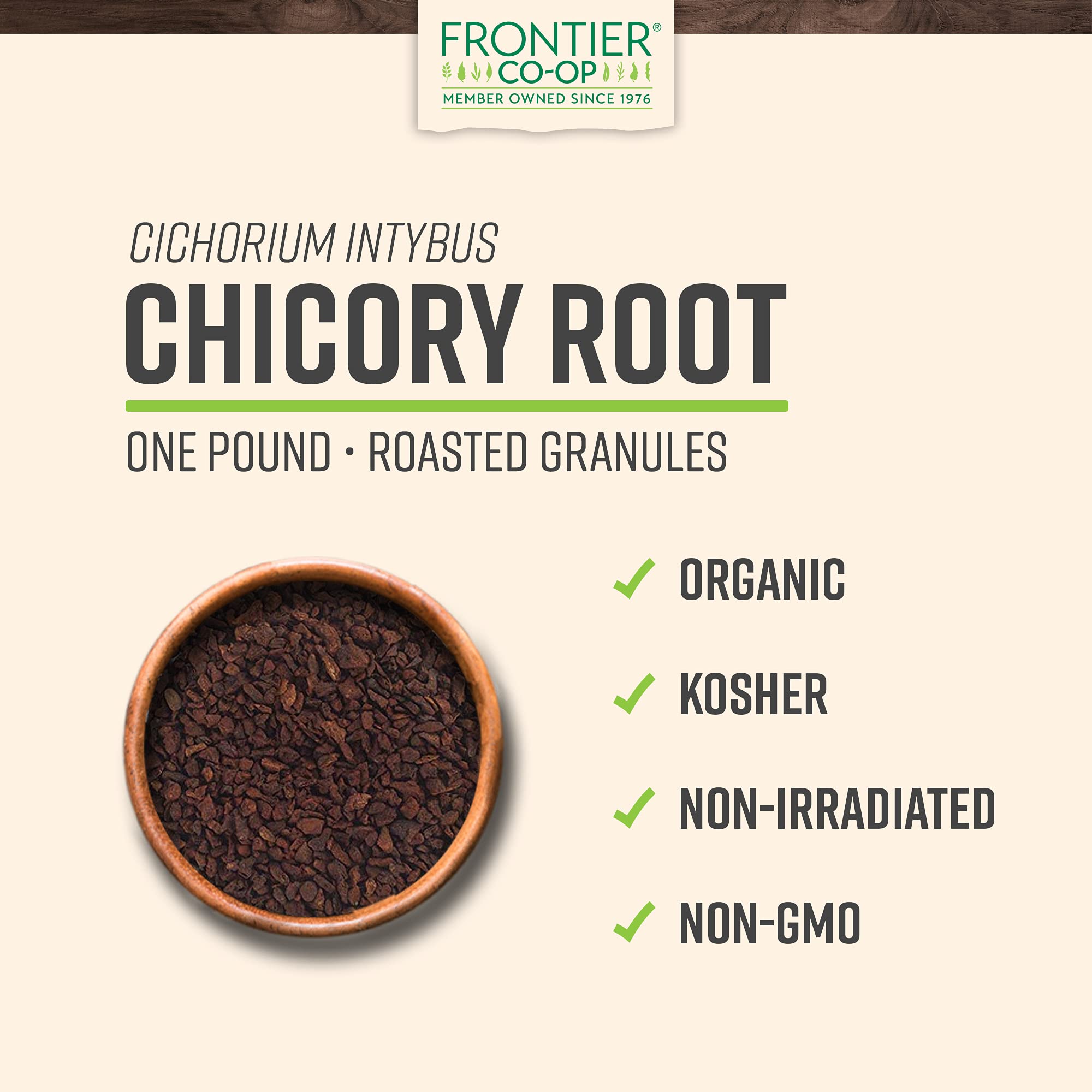 Foto 2 | Sustituto De Café Con Raíz De Achicoria Frontier Co-op 454 G - Venta Internacional.
