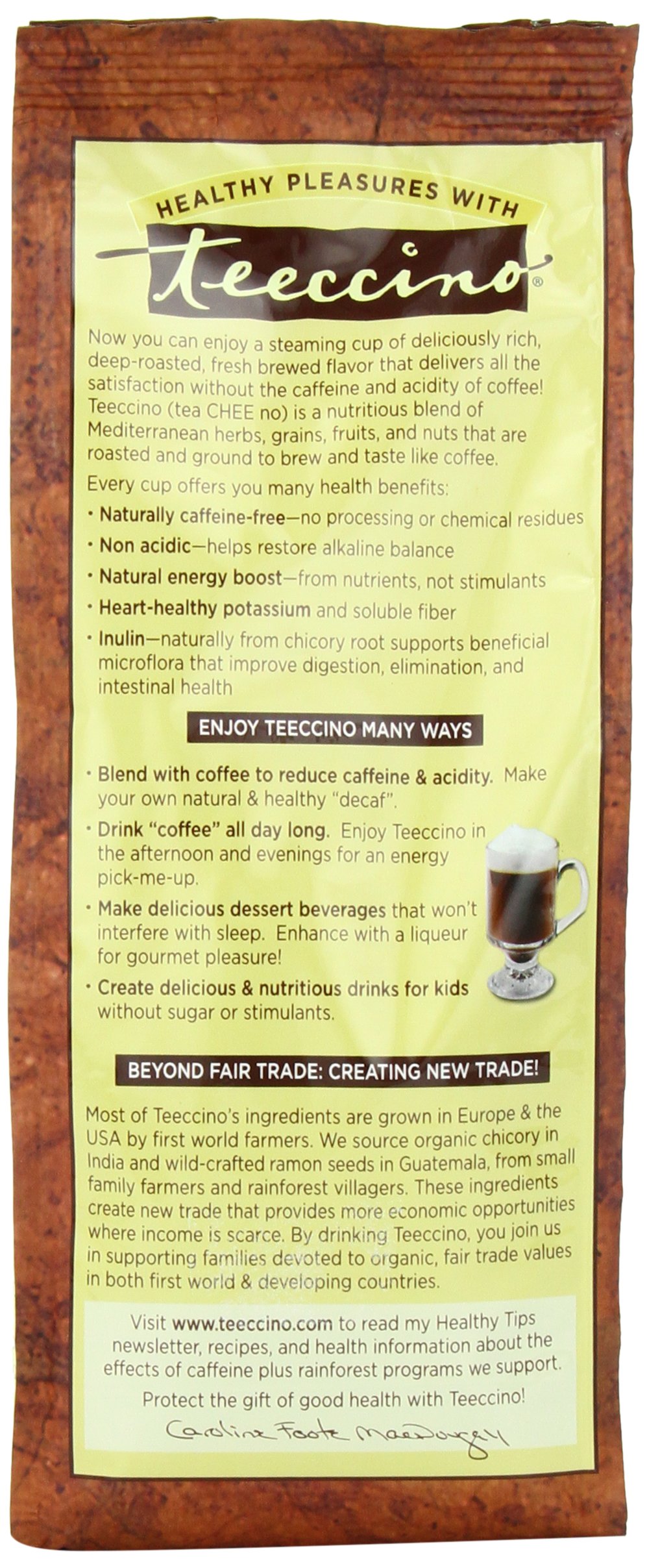Foto 2 | Herbal Coffee Teeccino Mediterranean Vainilla Nuez 325 Ml X 3 - Venta Internacional.