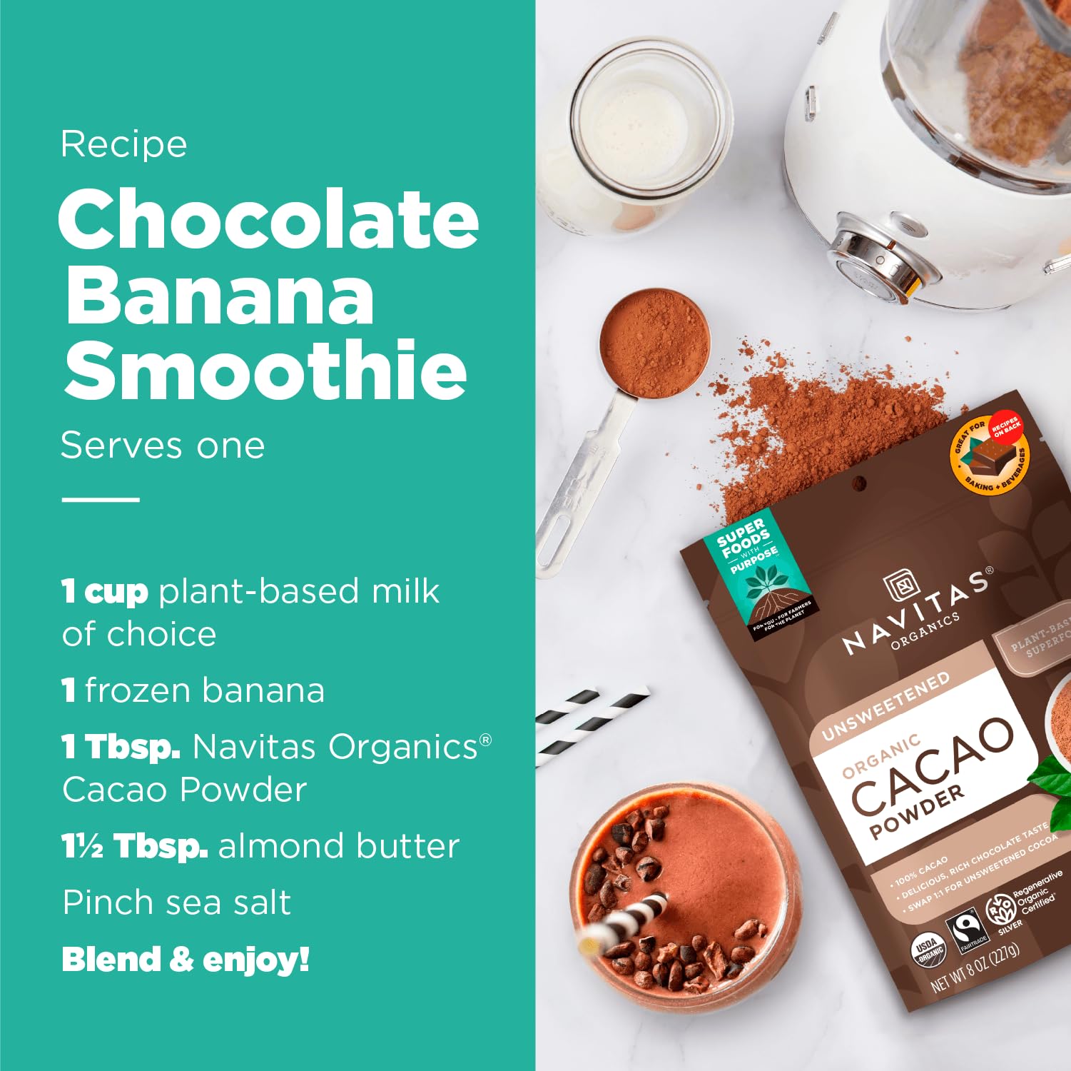 Foto 4 | Cacao En Polvo Navitas Organics Regenerative Organic 680 Ml - Venta Internacional.
