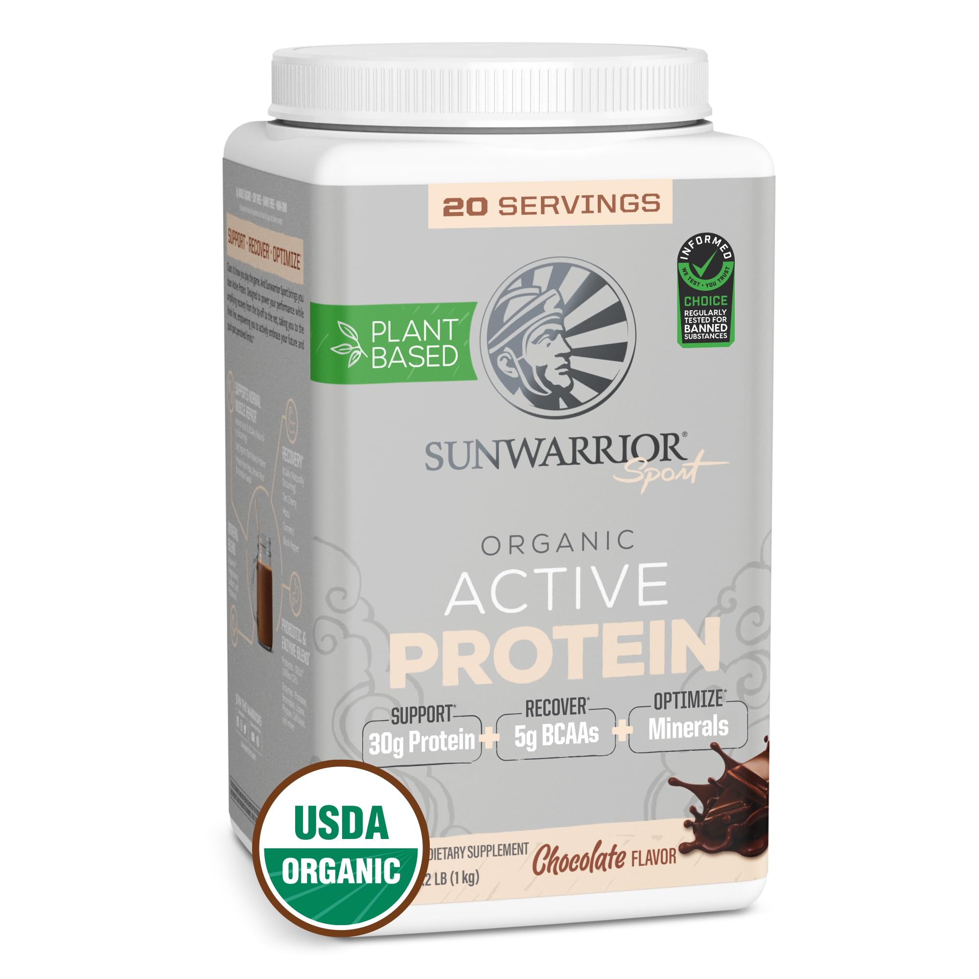 Foto 2 pulgar | Proteína En Polvo Sunwarrior Vegan Chocolate 600 G 20 Porciones - Venta Internacional.