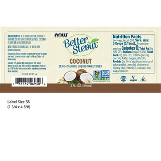 Foto 2 | Edulcorante Líquido Now Foods Betterstevia Coconut 60 Ml - Venta Internacional.
