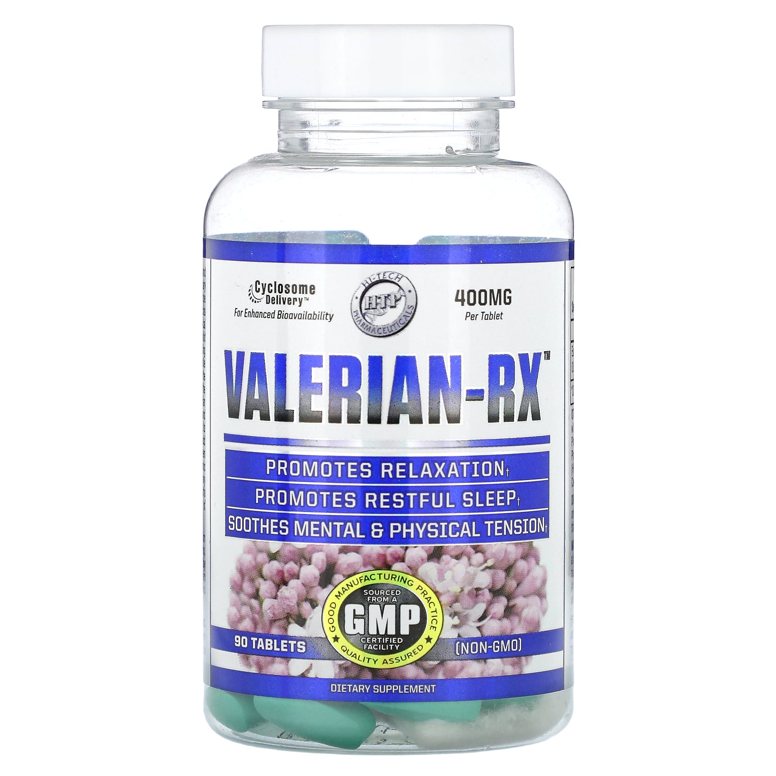 Foto 2 pulgar | Suplemento Hi Tech Pharmaceuticals Valerian-rx 400 Mg 90 Comprimidos - Venta Internacional.