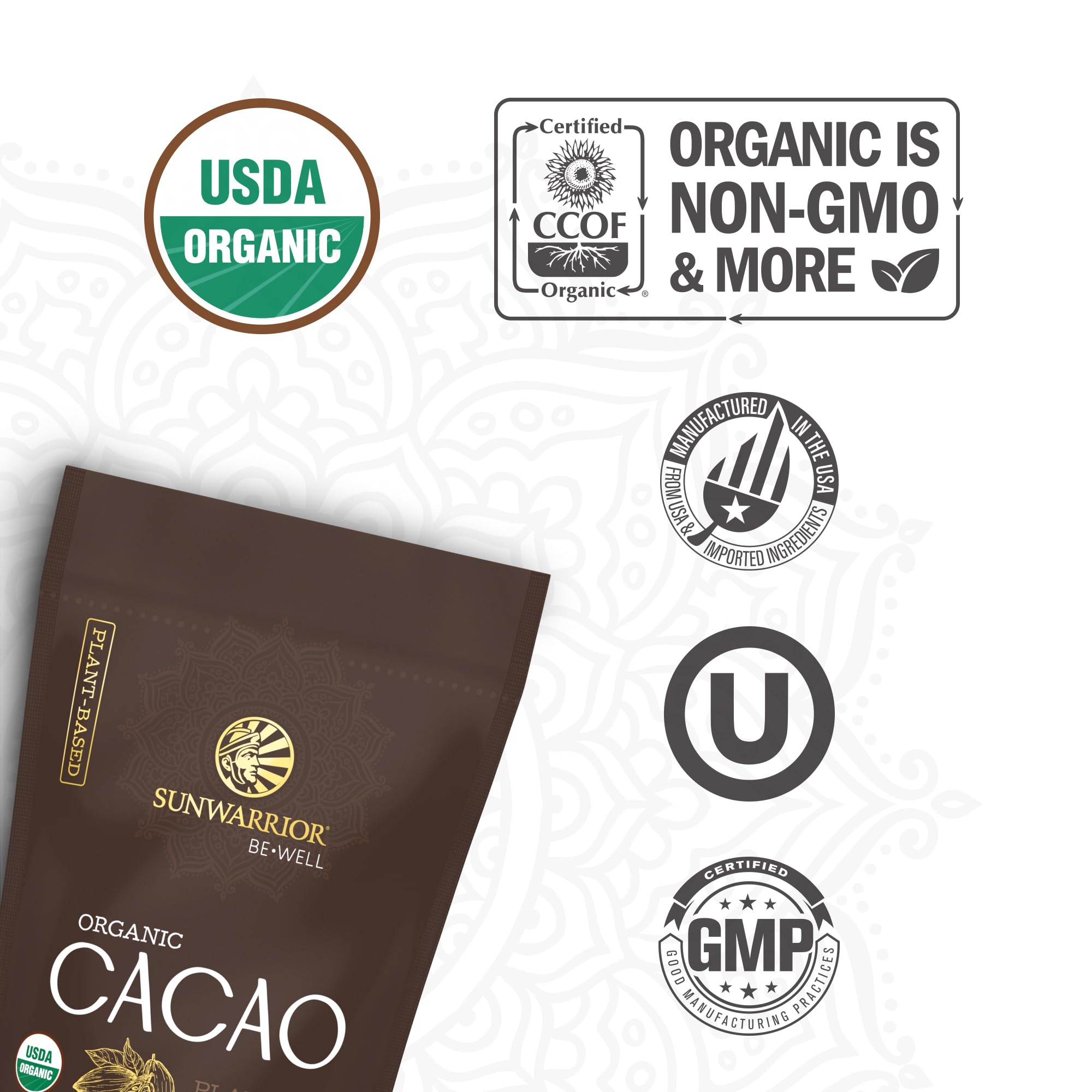 Foto 4 pulgar | Cacao En Polvo Sunwarrior Organic 225 G Para Hornear Y Batido - Venta Internacional.