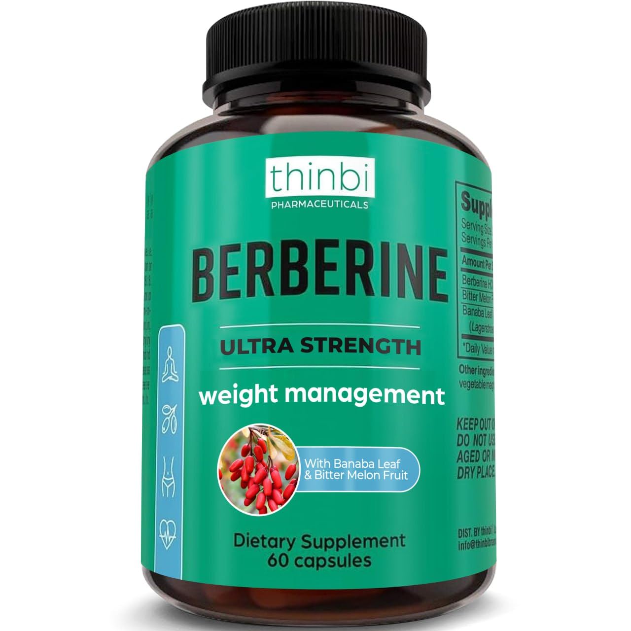 Foto 2 pulgar | Suplemento Artnaturals Berberine En Cápsulas De 1000 Mg - Venta Internacional.