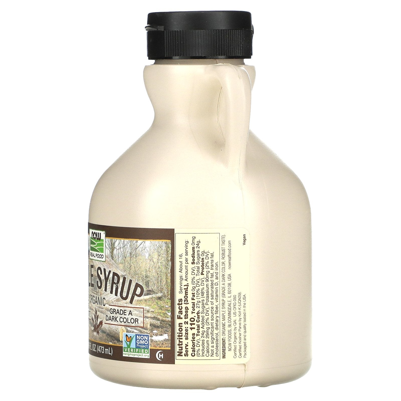 Foto 3 pulgar | Sirope De Arce Now Foods Real Food  Orgánico  Grado A  Oscuro  473 Ml - Venta Internacional.