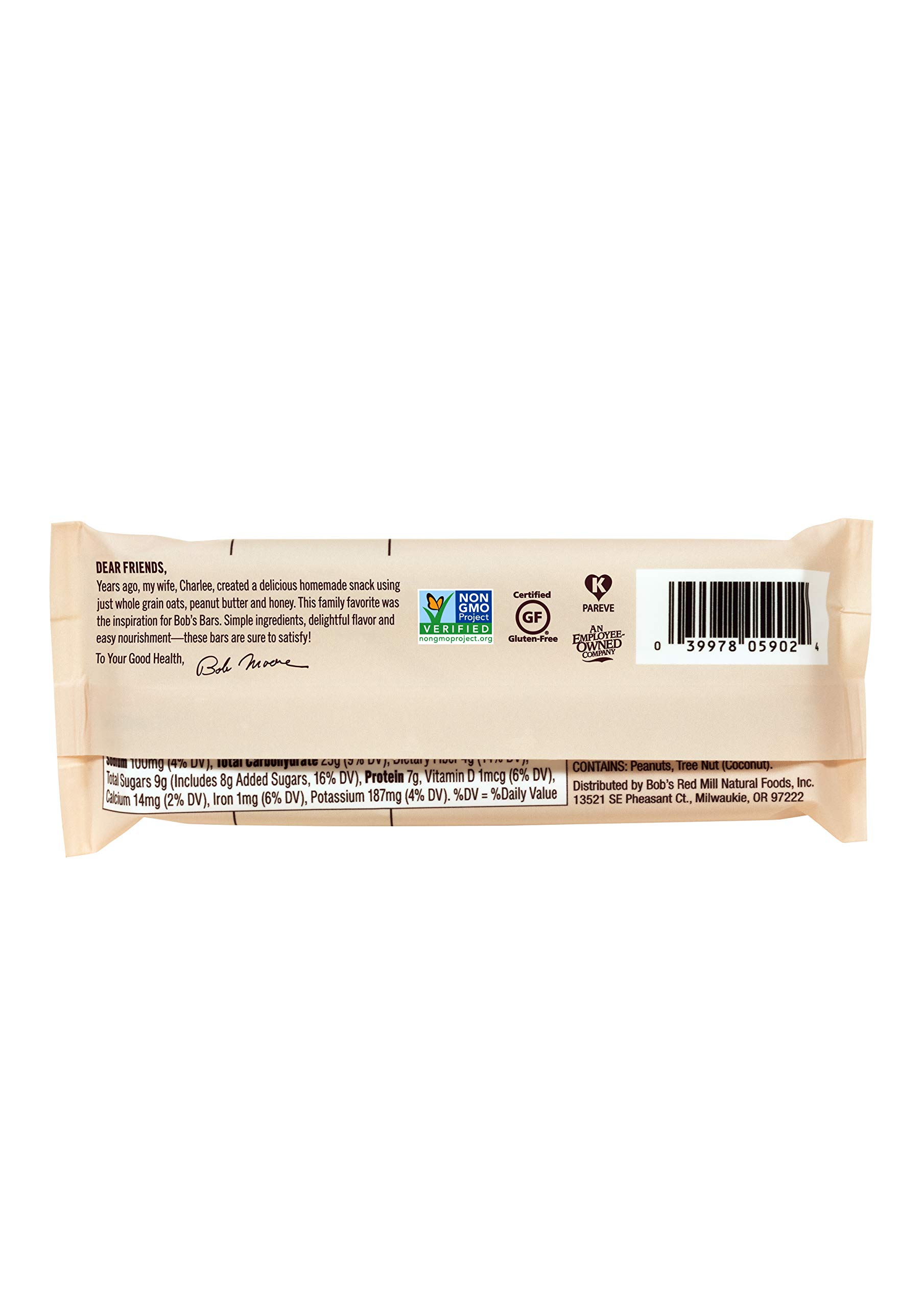 Foto 4 | Snack Bar Bob's Red Mill  Mantequilla De Cacahuete  Coco Y Avena  Paquete De 12 - Venta Internacional.