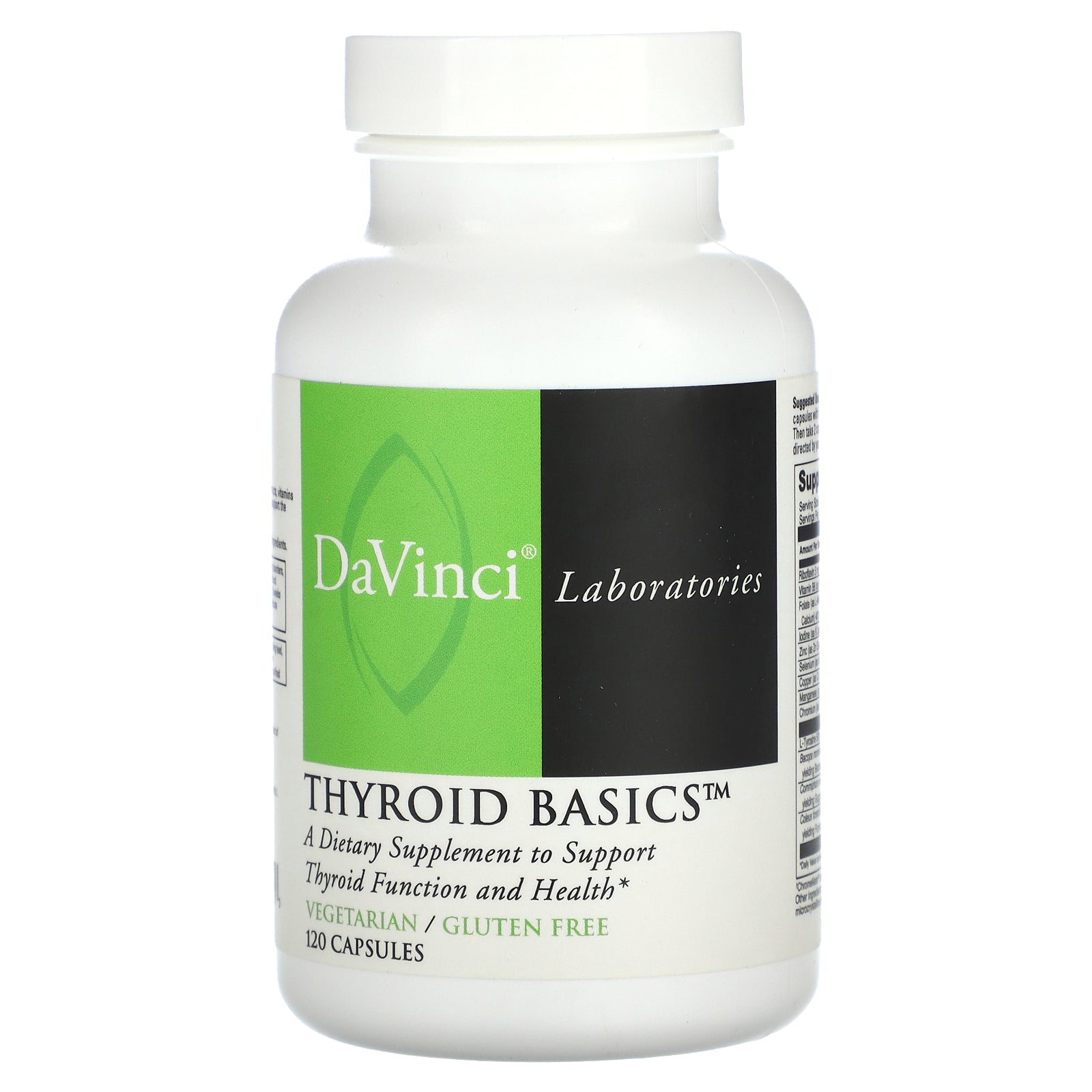 Foto 1 | Suplemento Davinci Laboratories Thyroid Basics 120 Cápsulas - Venta Internacional.